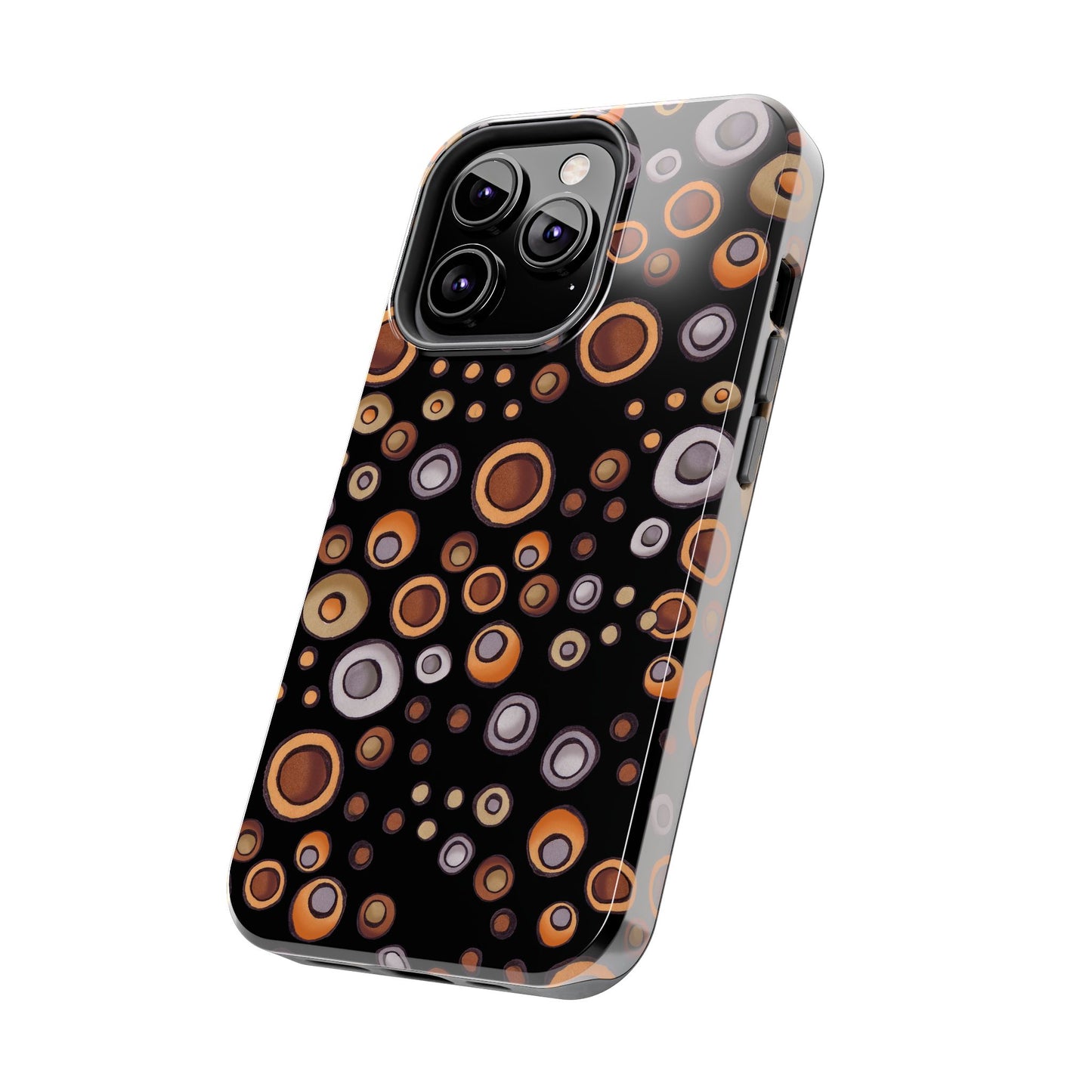 Doggy Dots Black Phone Case