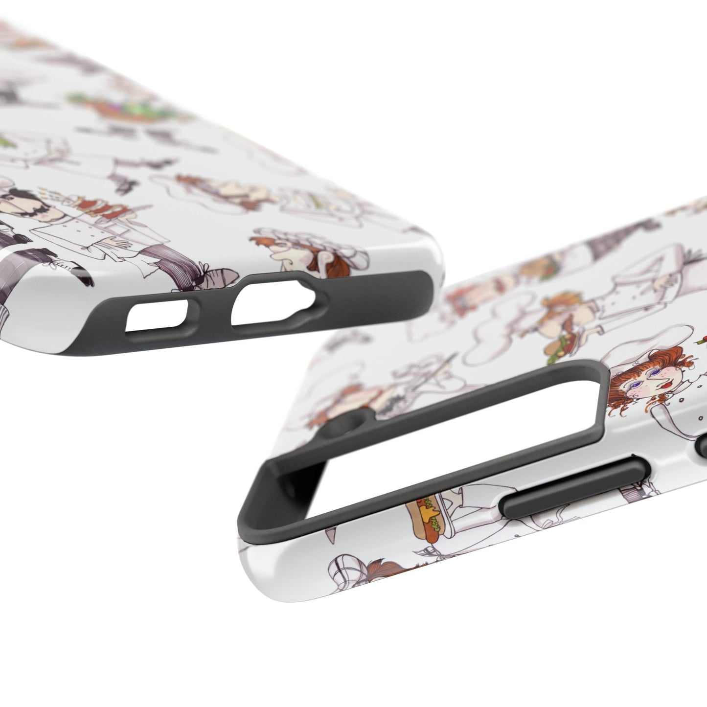Tossed Chefs White Phone Case