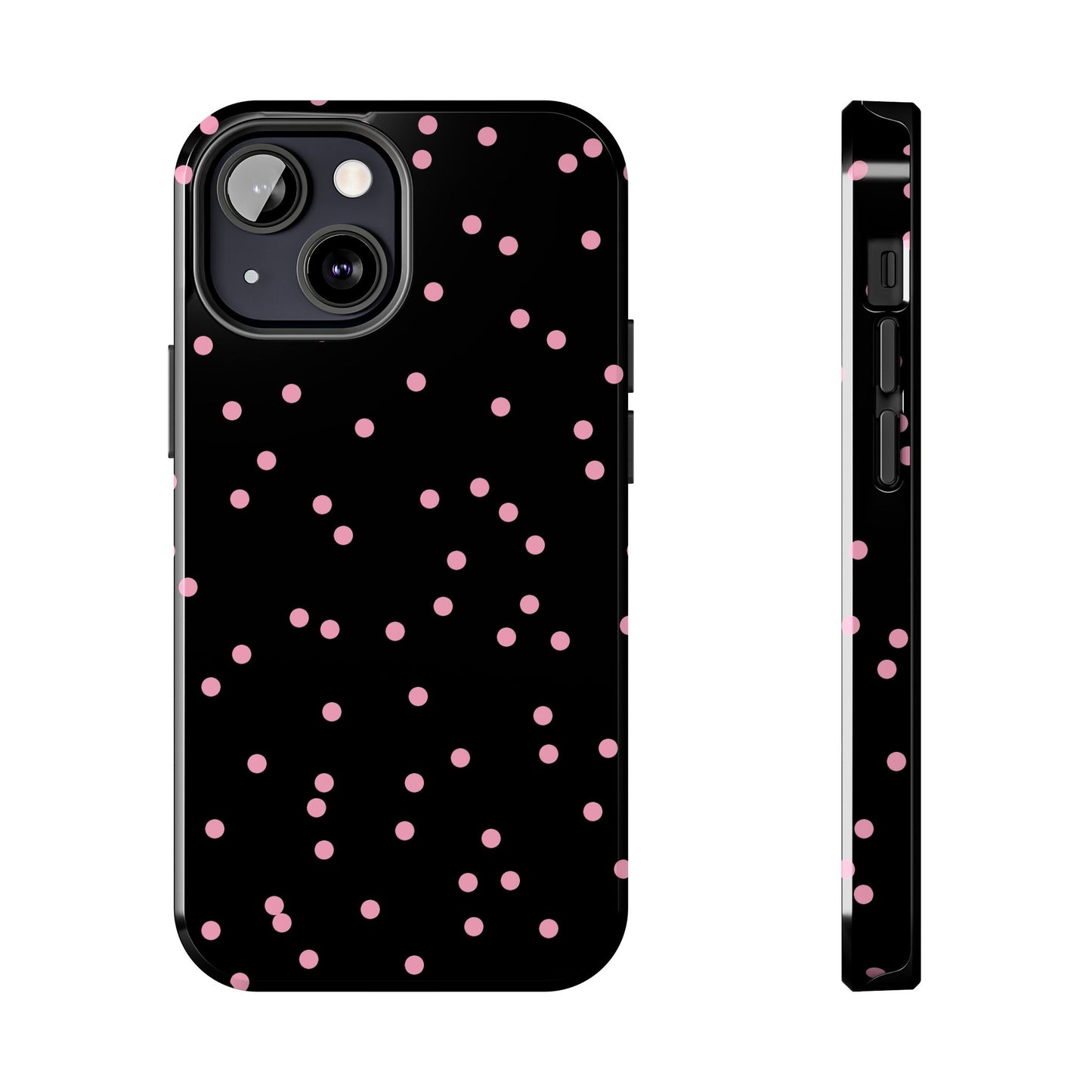 Space Dots Black / Pink Phone Case