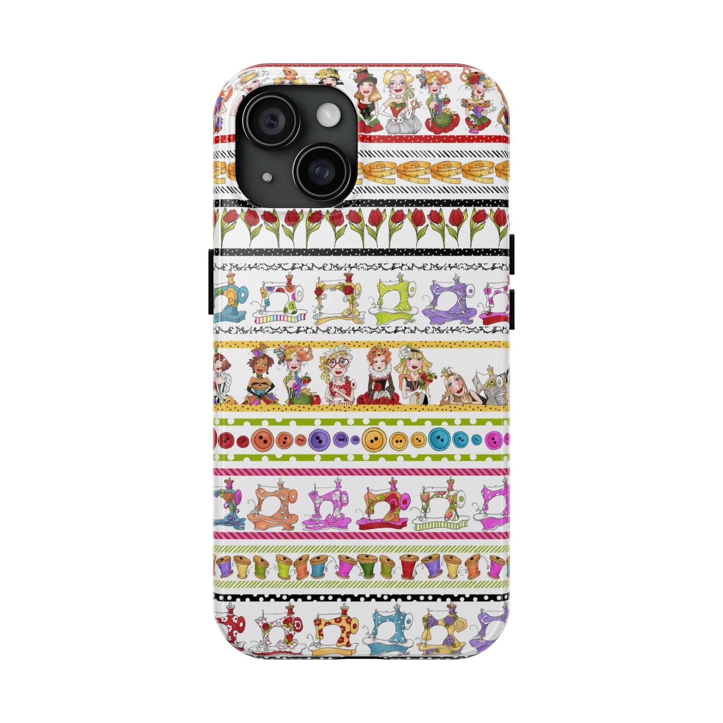 Curious Border White Phone Case