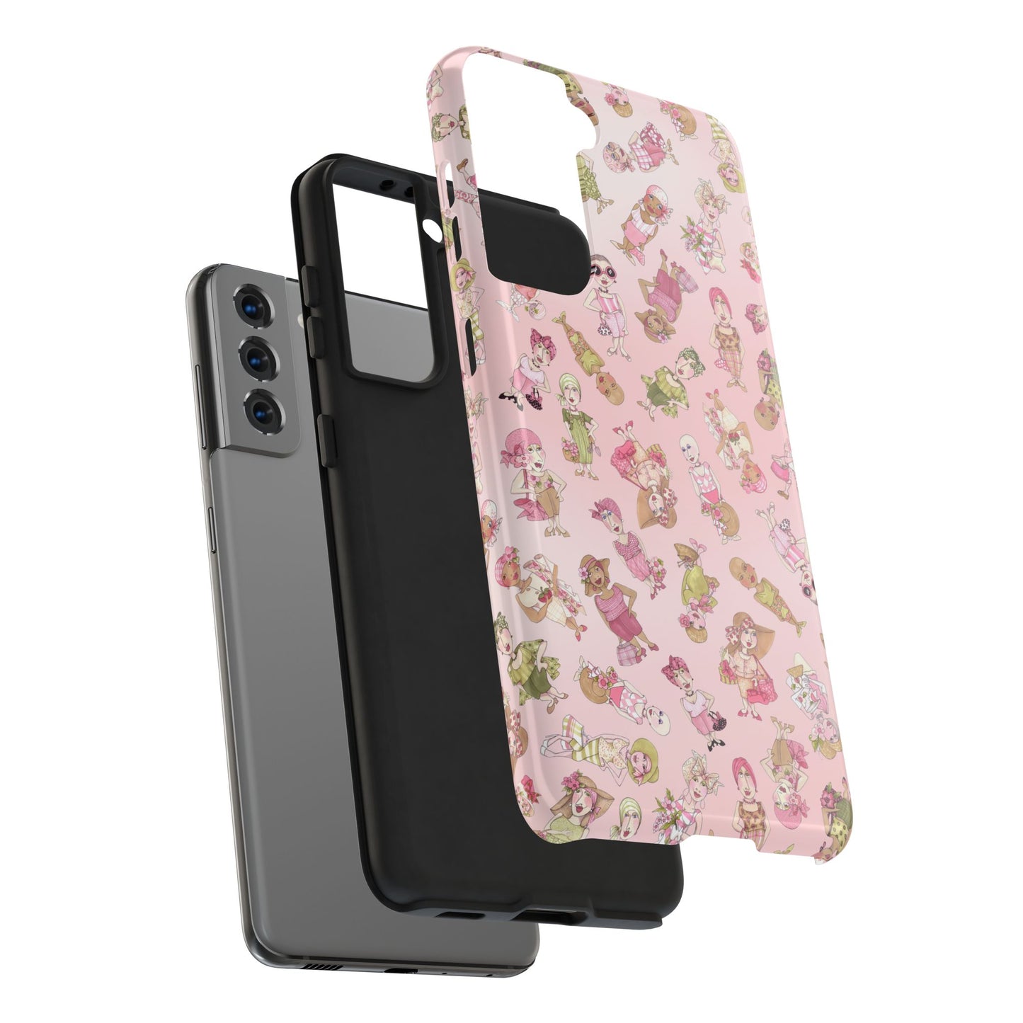 Tossed Ladies Pink Phone Case