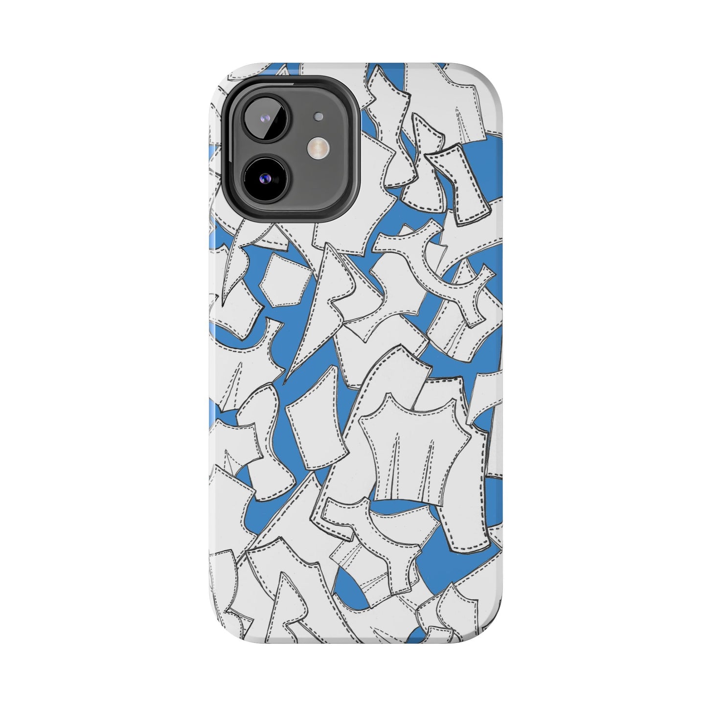 Pattern Pieces Turquoise Phone Case