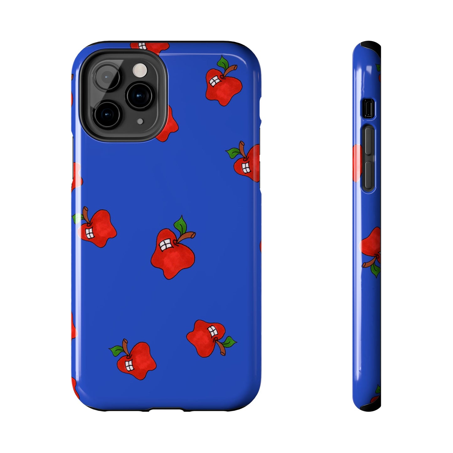 Flying Apples Blue Phone Case
