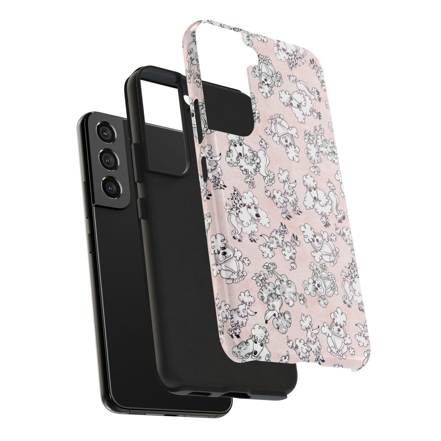 Paris Poodles Pink Phone Case