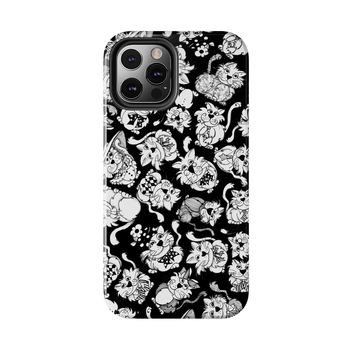 So Kitties Tossed Black Phone Case