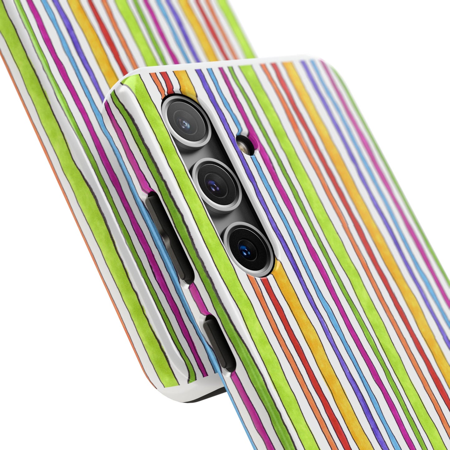 Stripe Fancy White Phone Case