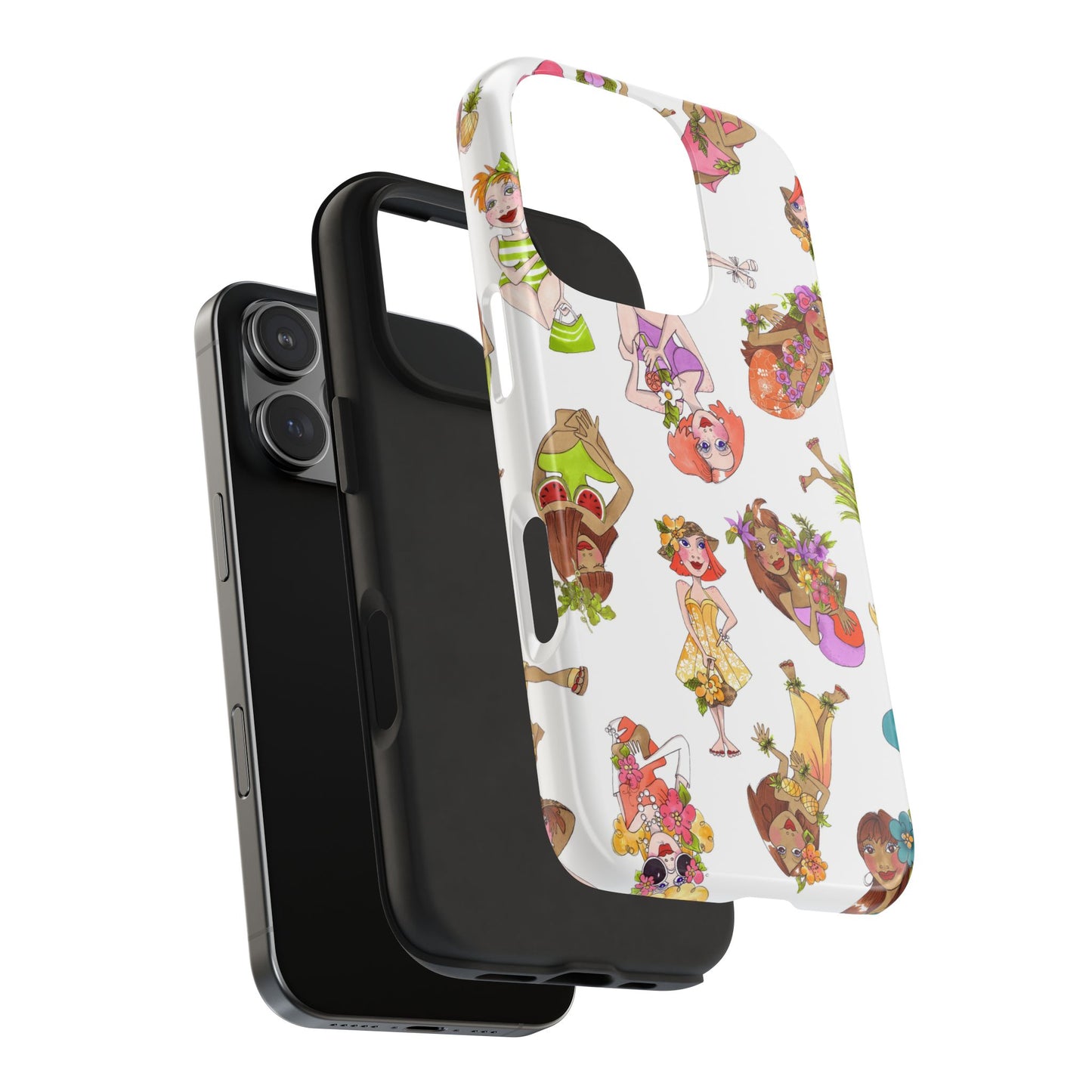 Island Toss White Phone Case