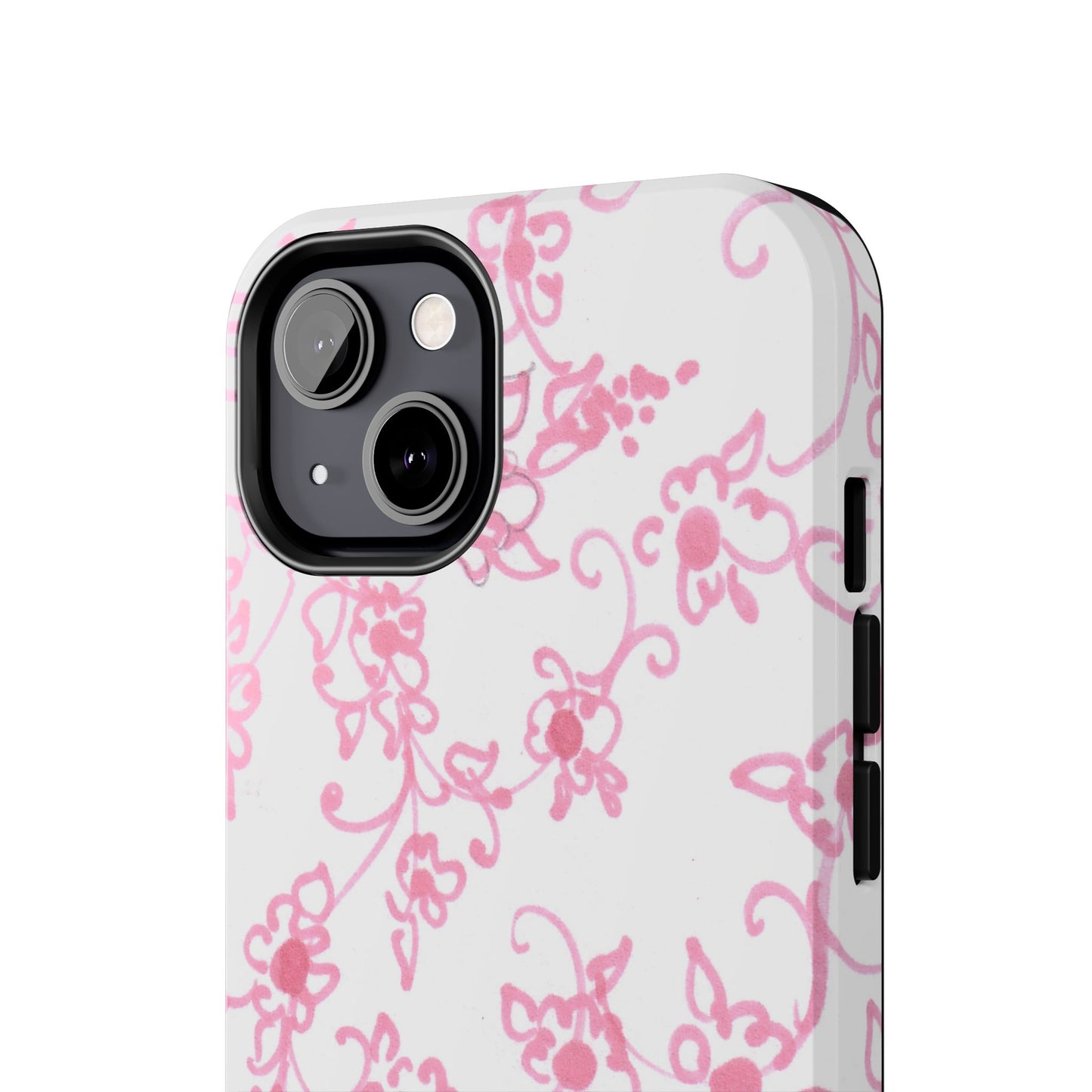 Juliette Ladies White / Pink Flowers Phone Case