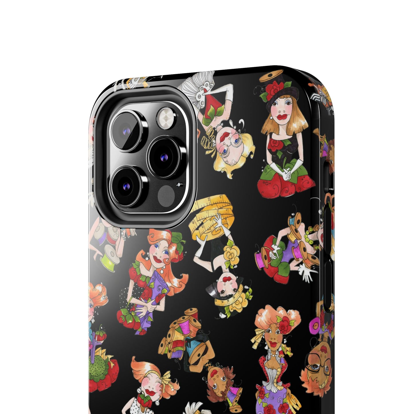 Curious Toss Black Phone Case