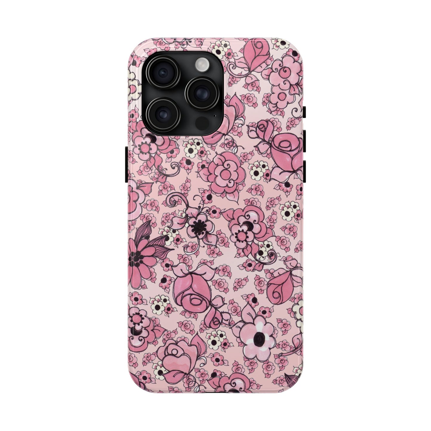Profuse Posies Pink Phone Case