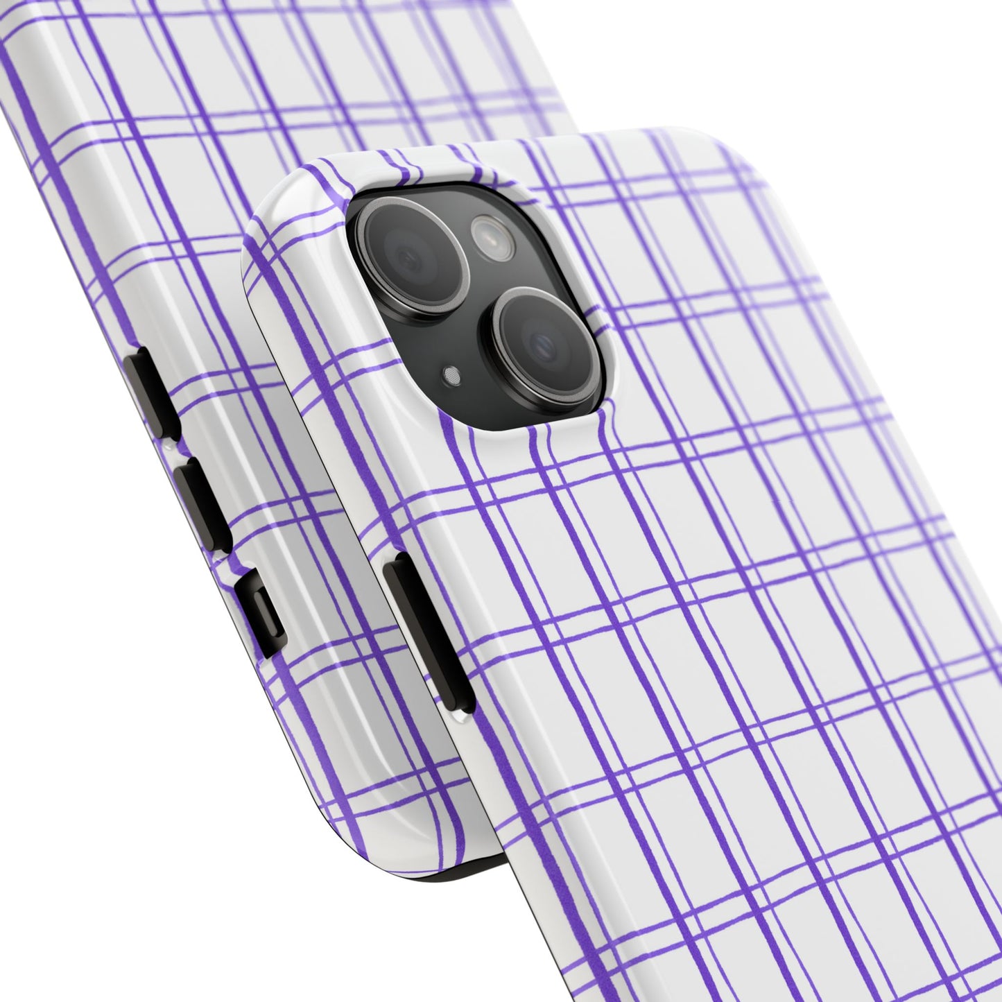 Kitchen Plaid White / Blue Phone Case
