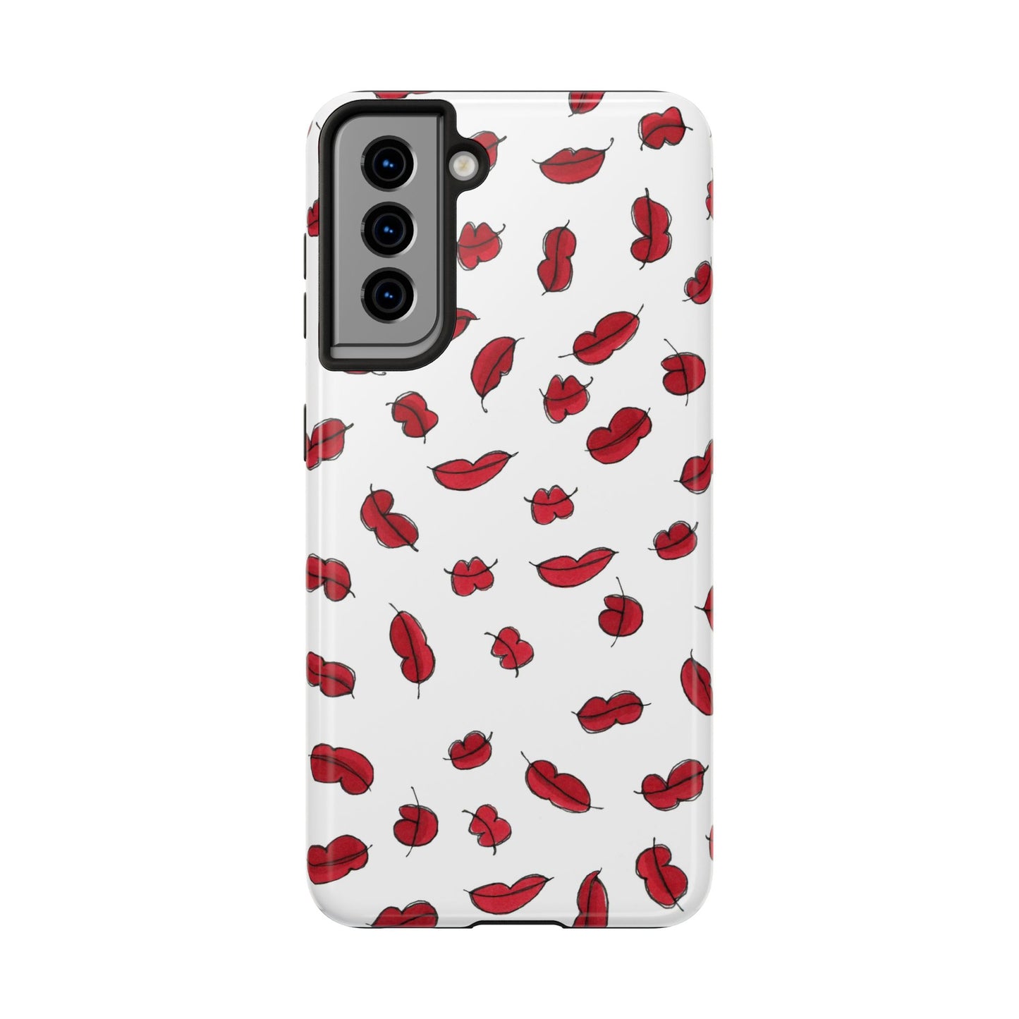 Lotsa Lips White Phone Case