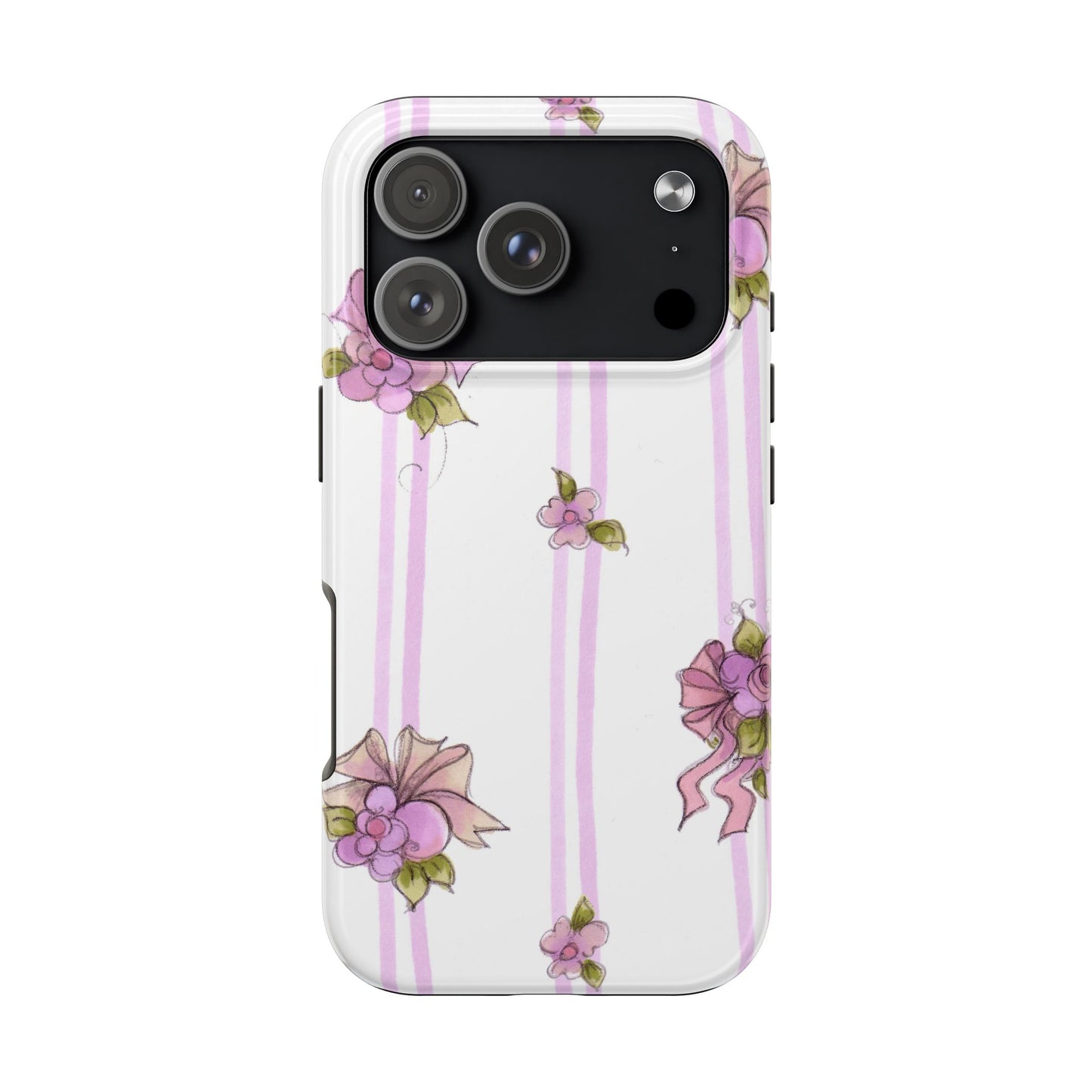 Flower Model Flower Stripe Phone Case