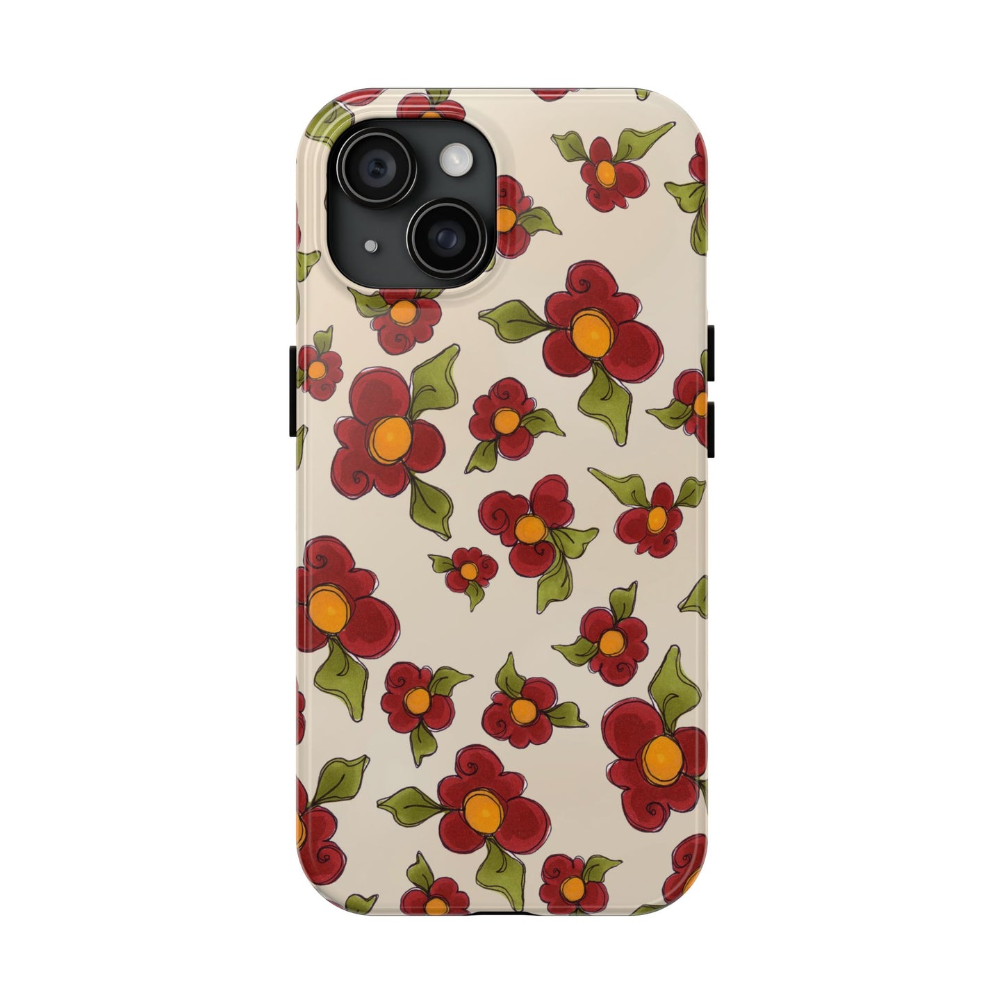 Chili Pepper Daisies Phone Case