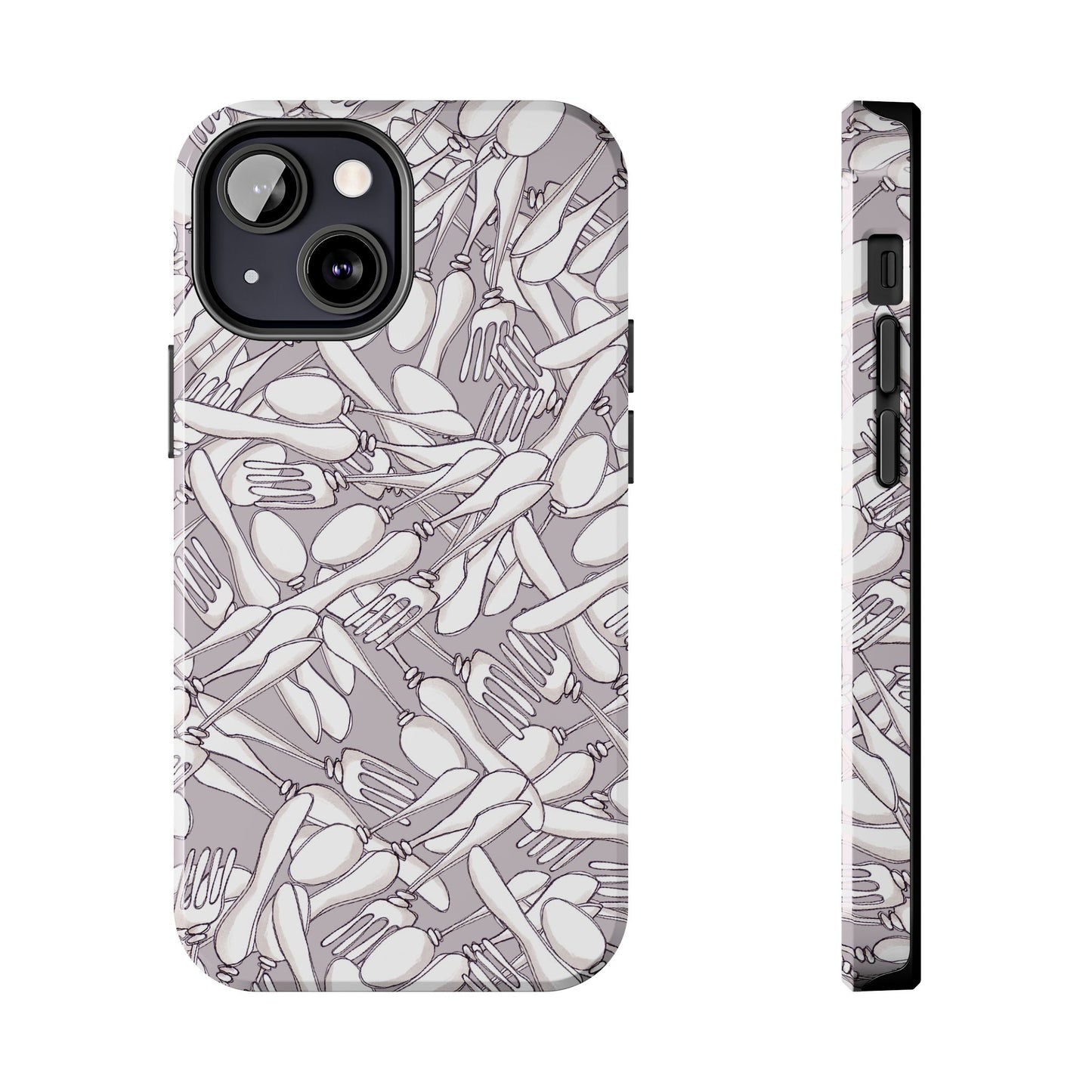 Silverware Wars Silver Phone Case