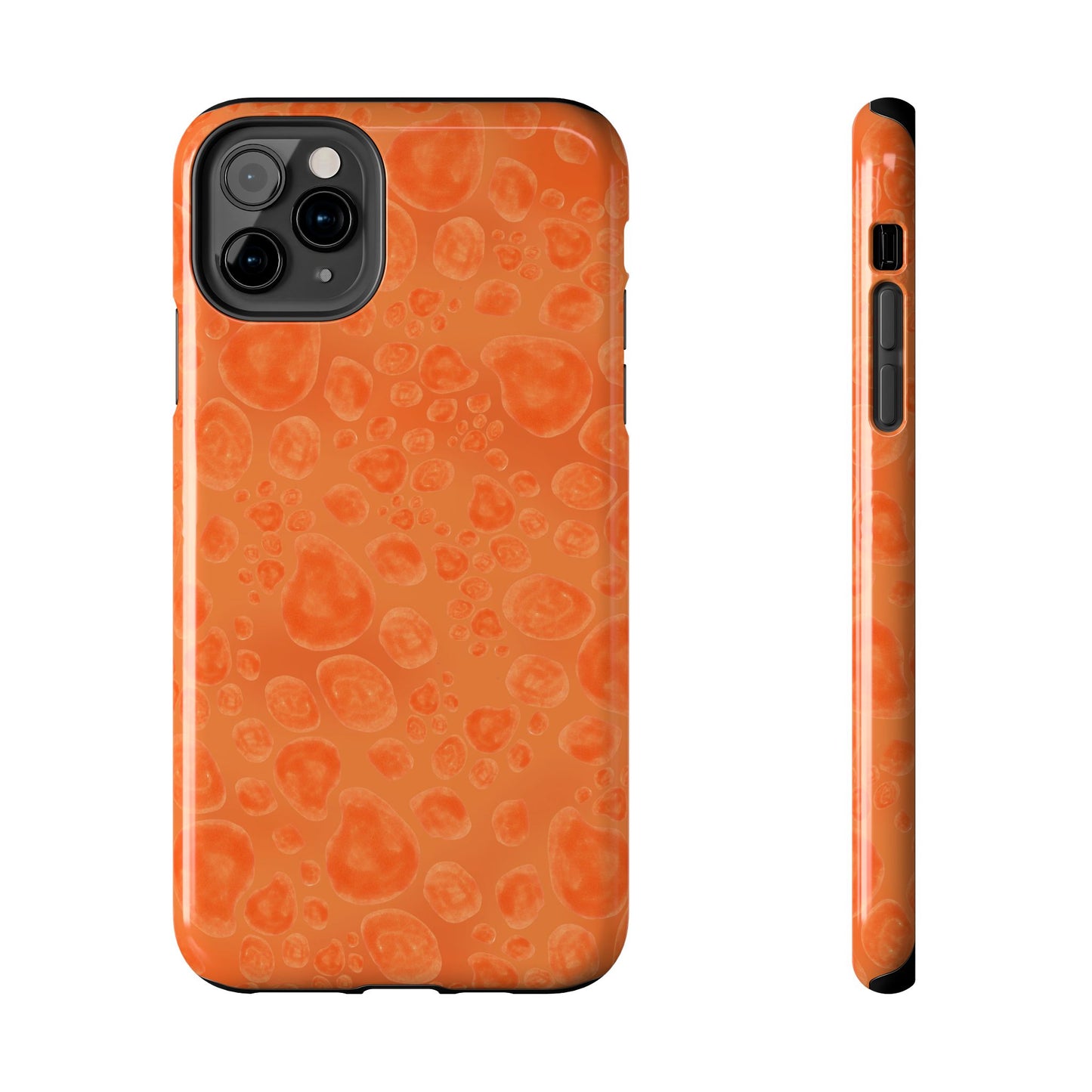 Paw Dots Orange Phone Case