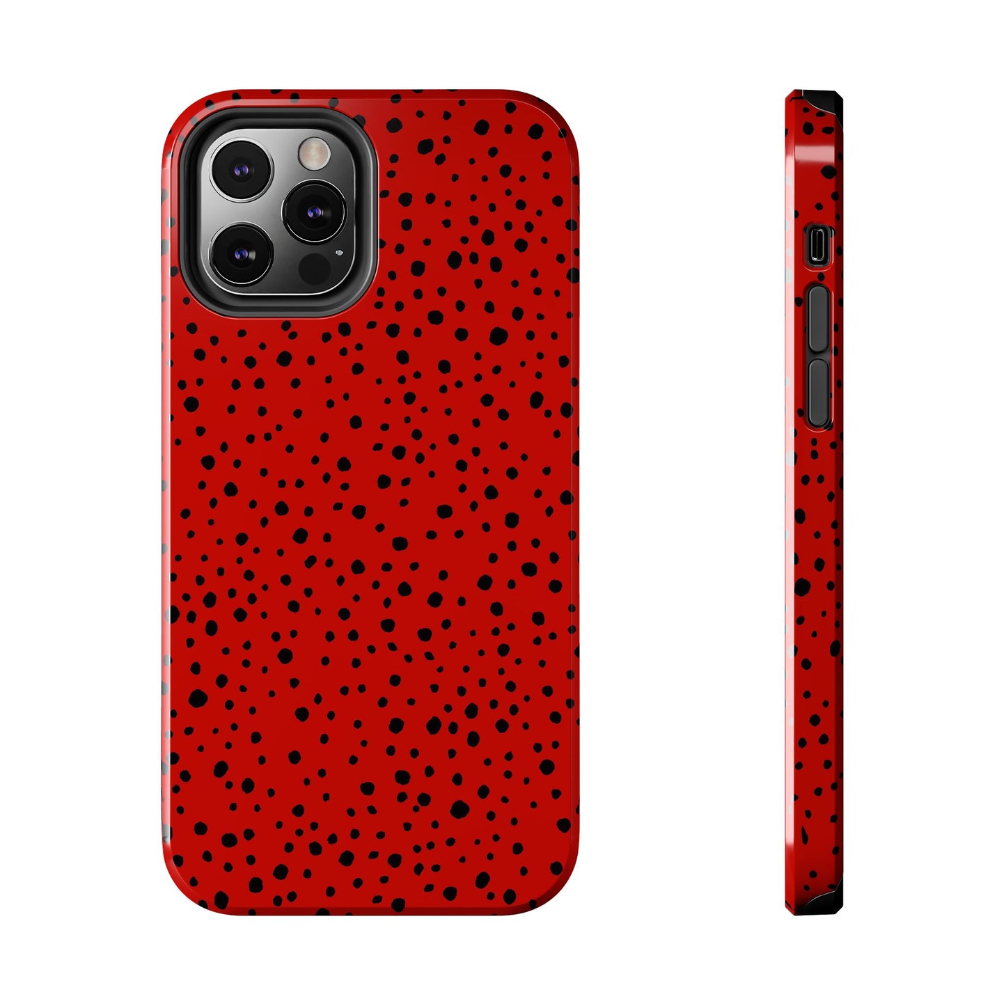 Pepper Dots Red / Black Phone Case