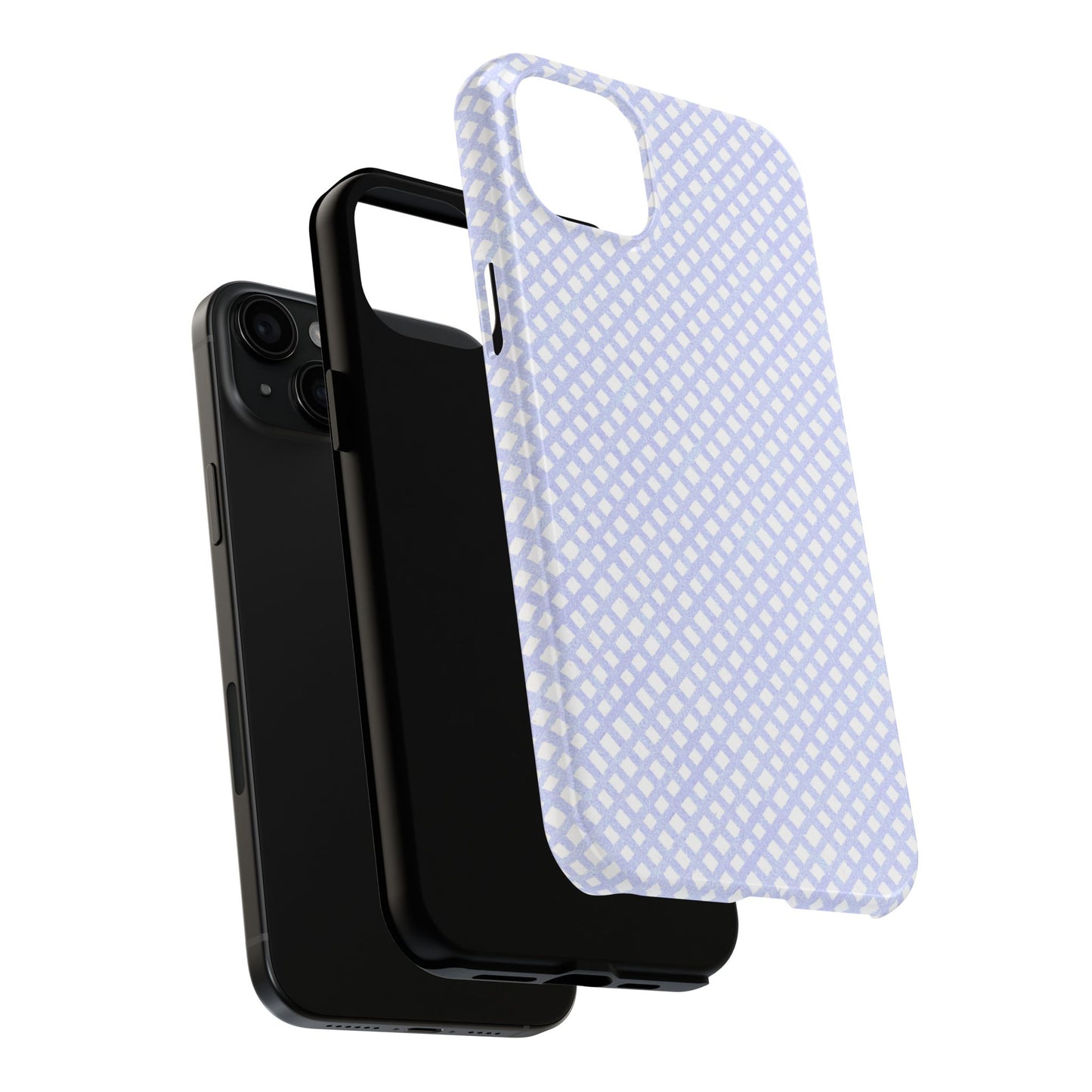 Bias Check Light Blue Phone Case