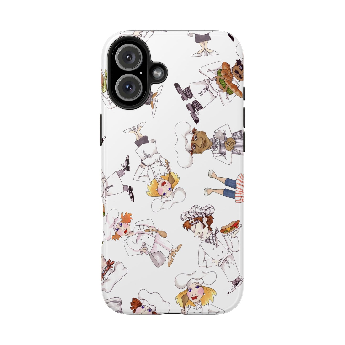 Tossed Chefs White Phone Case