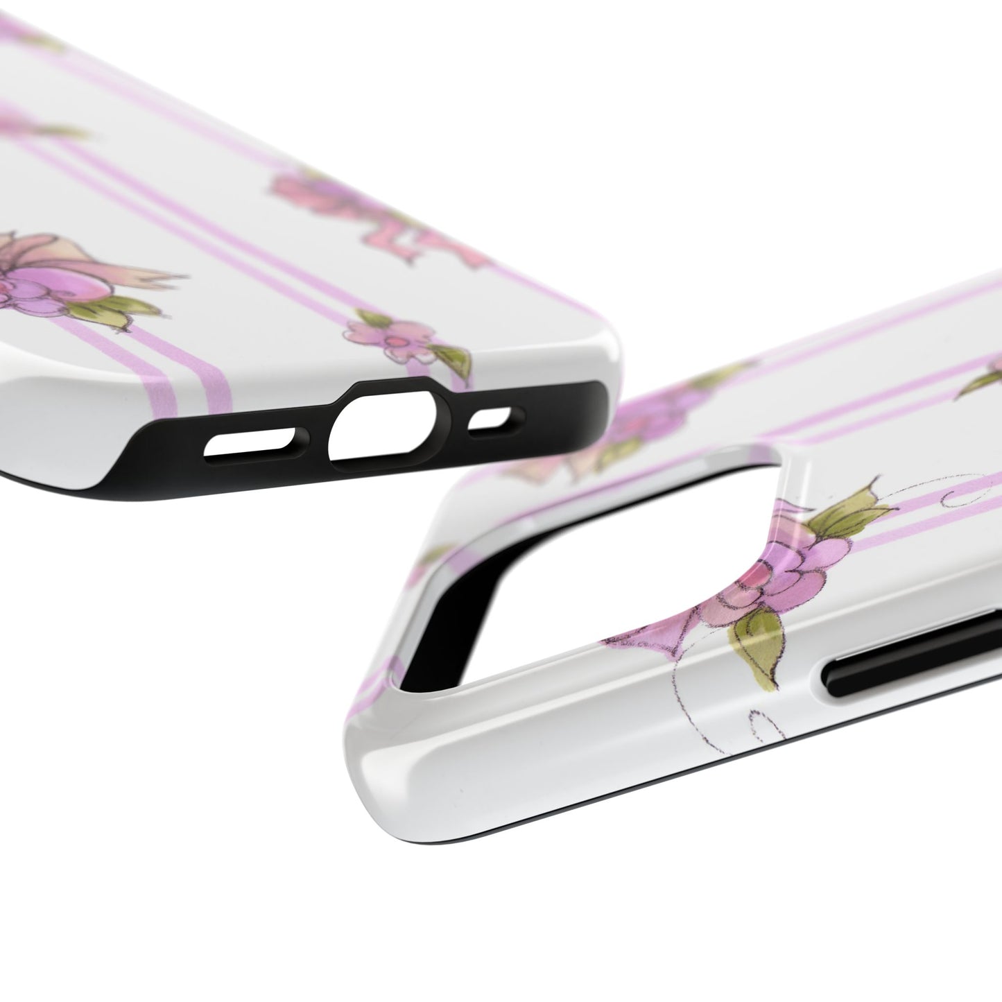 Flower Model Flower Stripe Phone Case