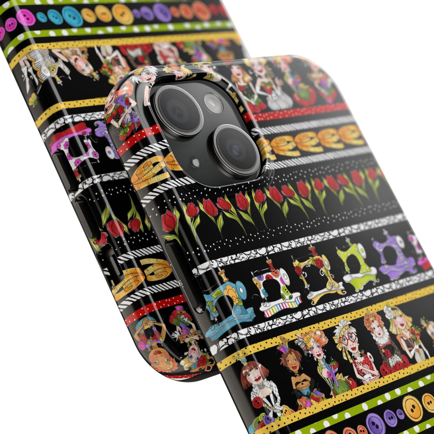 Curious Border Black Phone Case