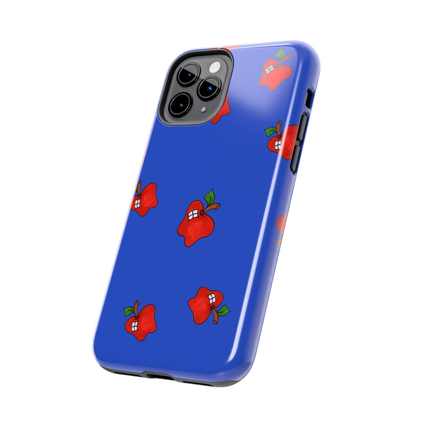 Flying Apples Blue Phone Case