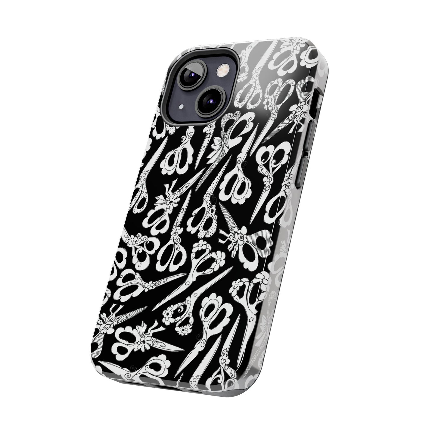 Scissor Blizzard Black Phone Case