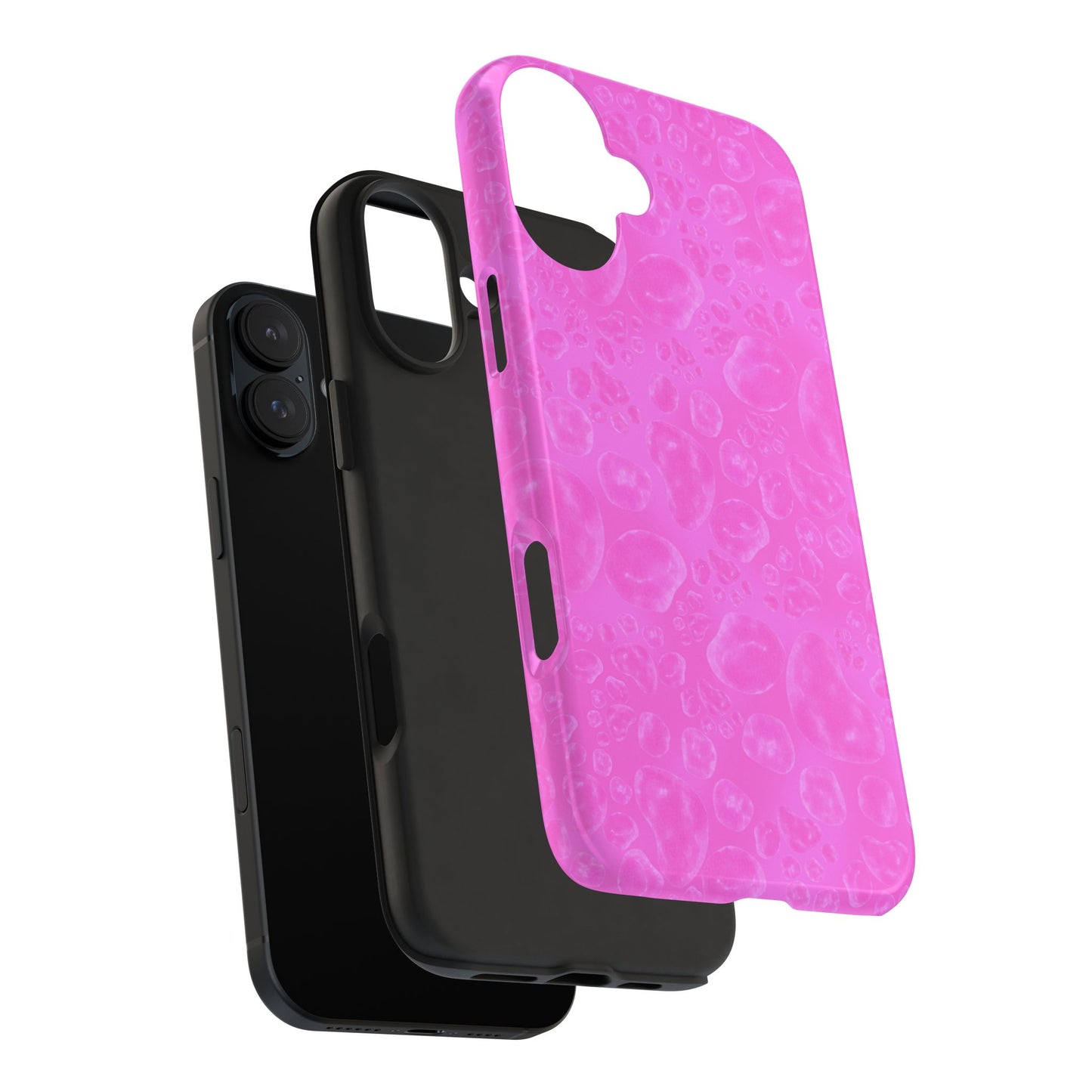Paw Dots Cerise Phone Case