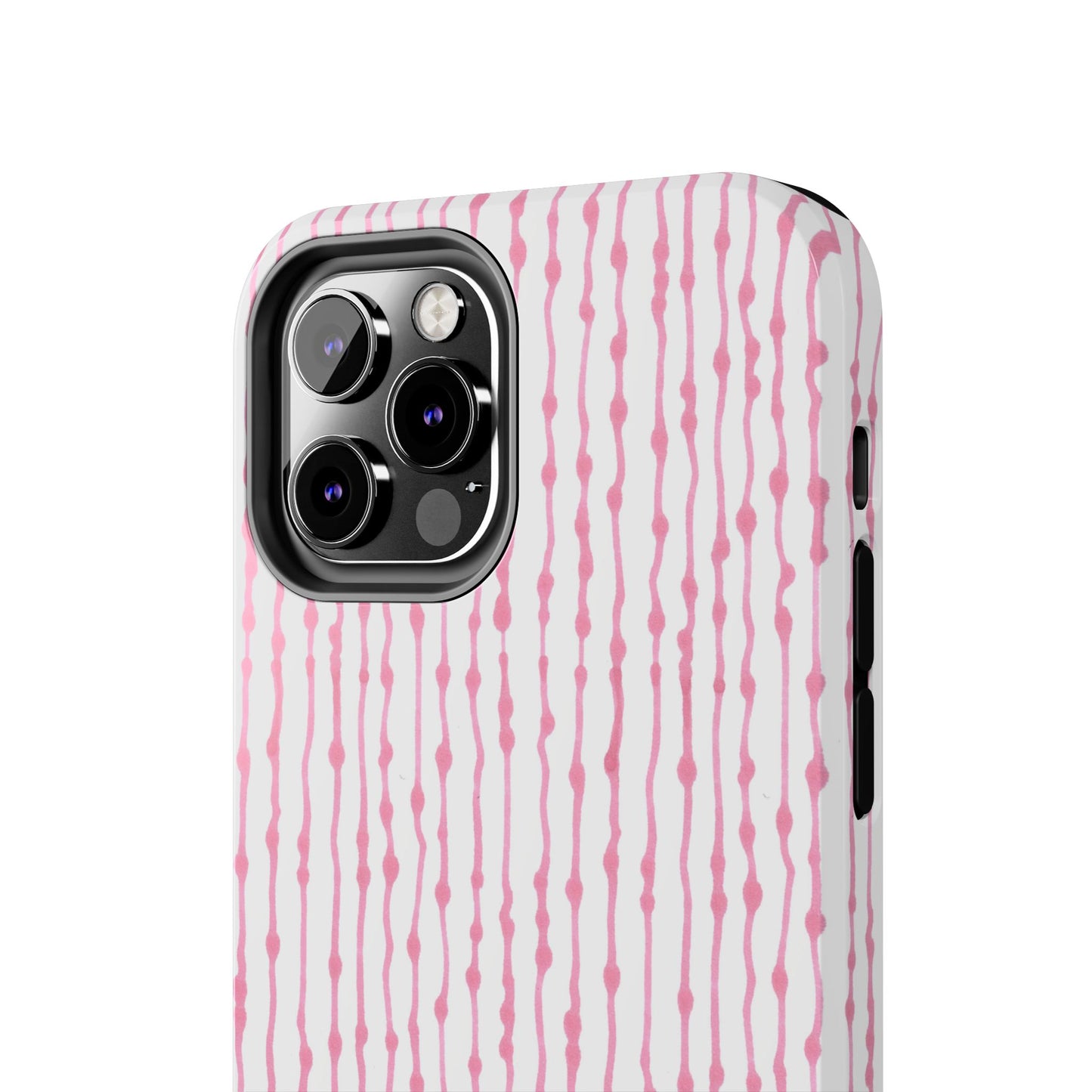 Faux Seersucker White / Pink Phone Case