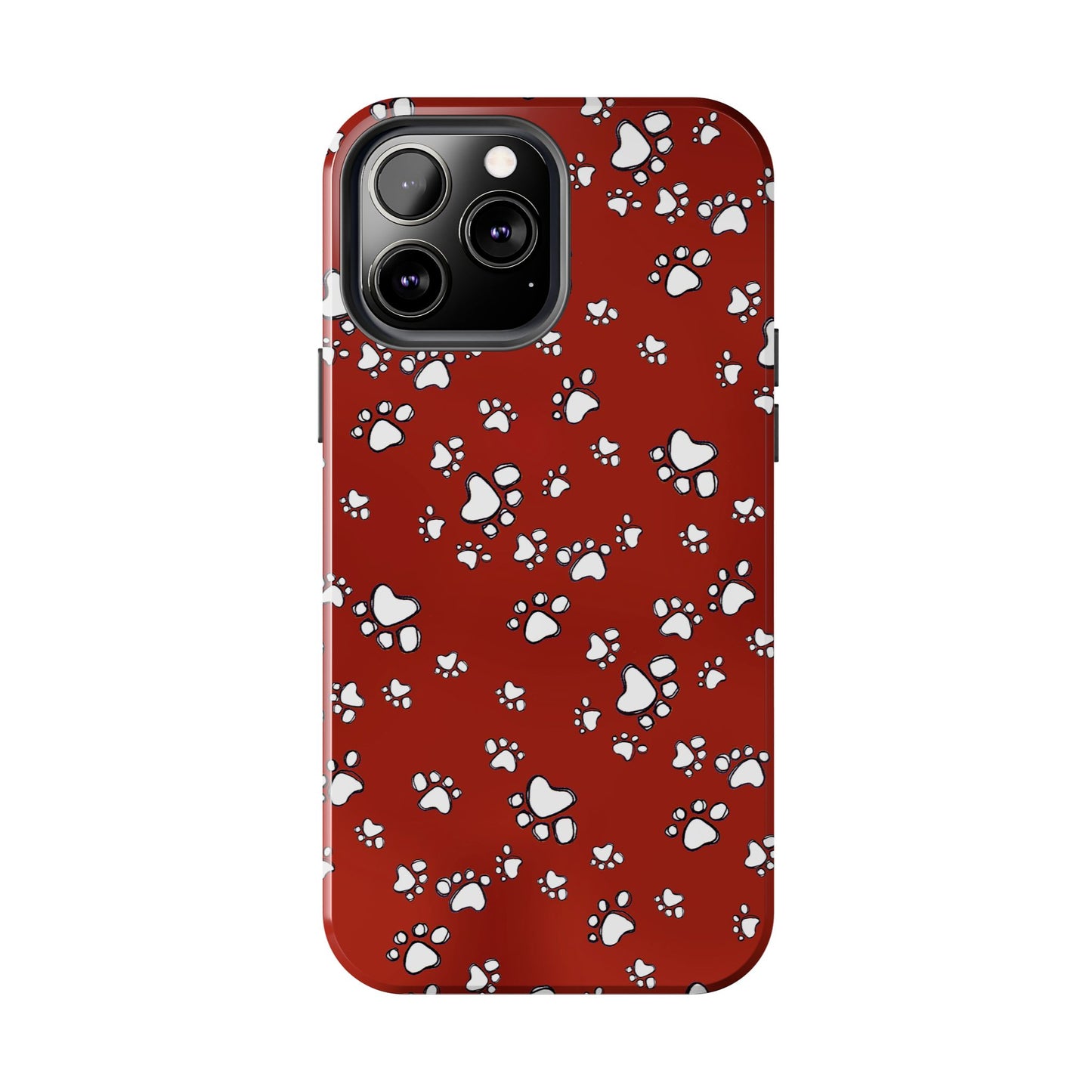 Paw Flakes Red Phone Case