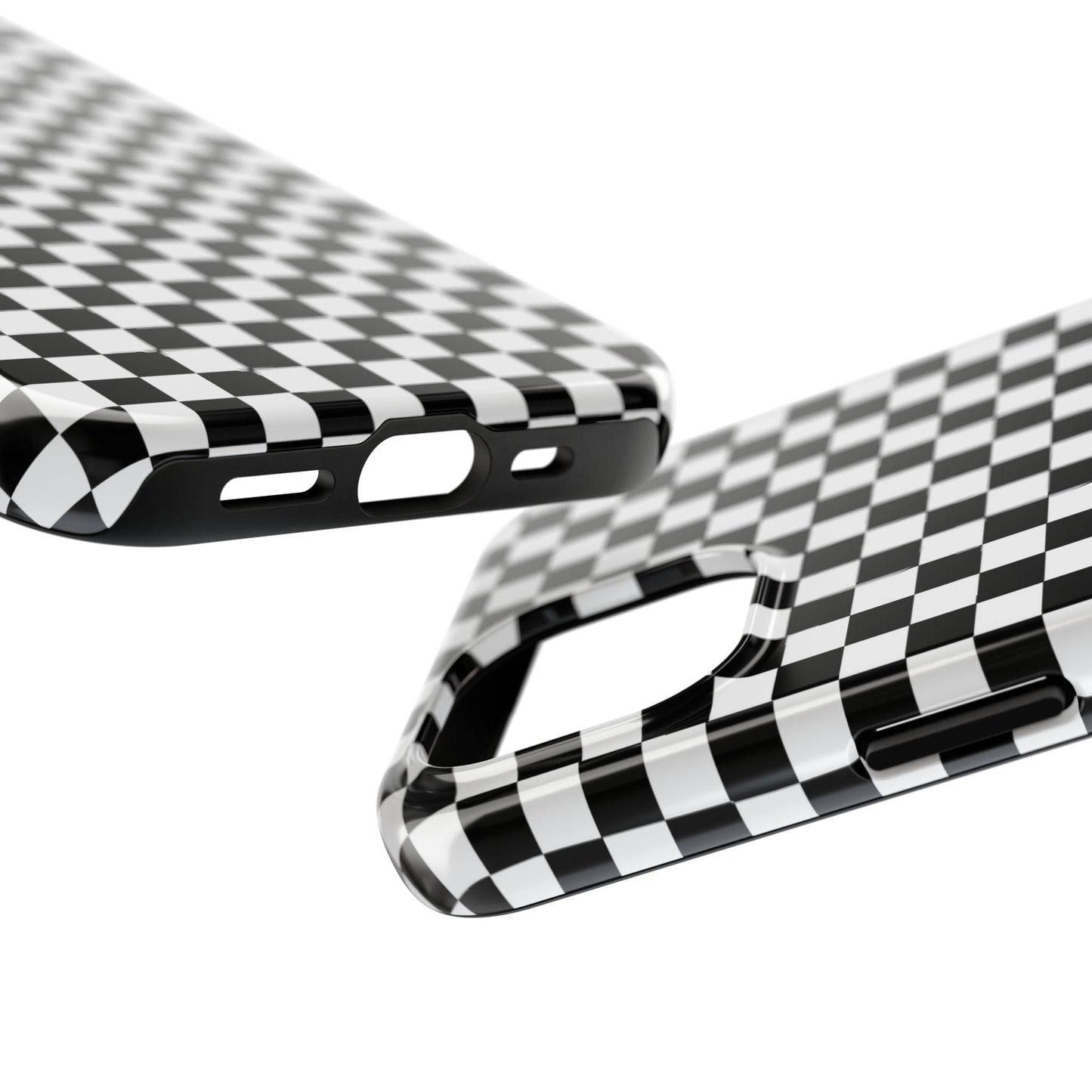 Checkerboard Black / White Phone Case