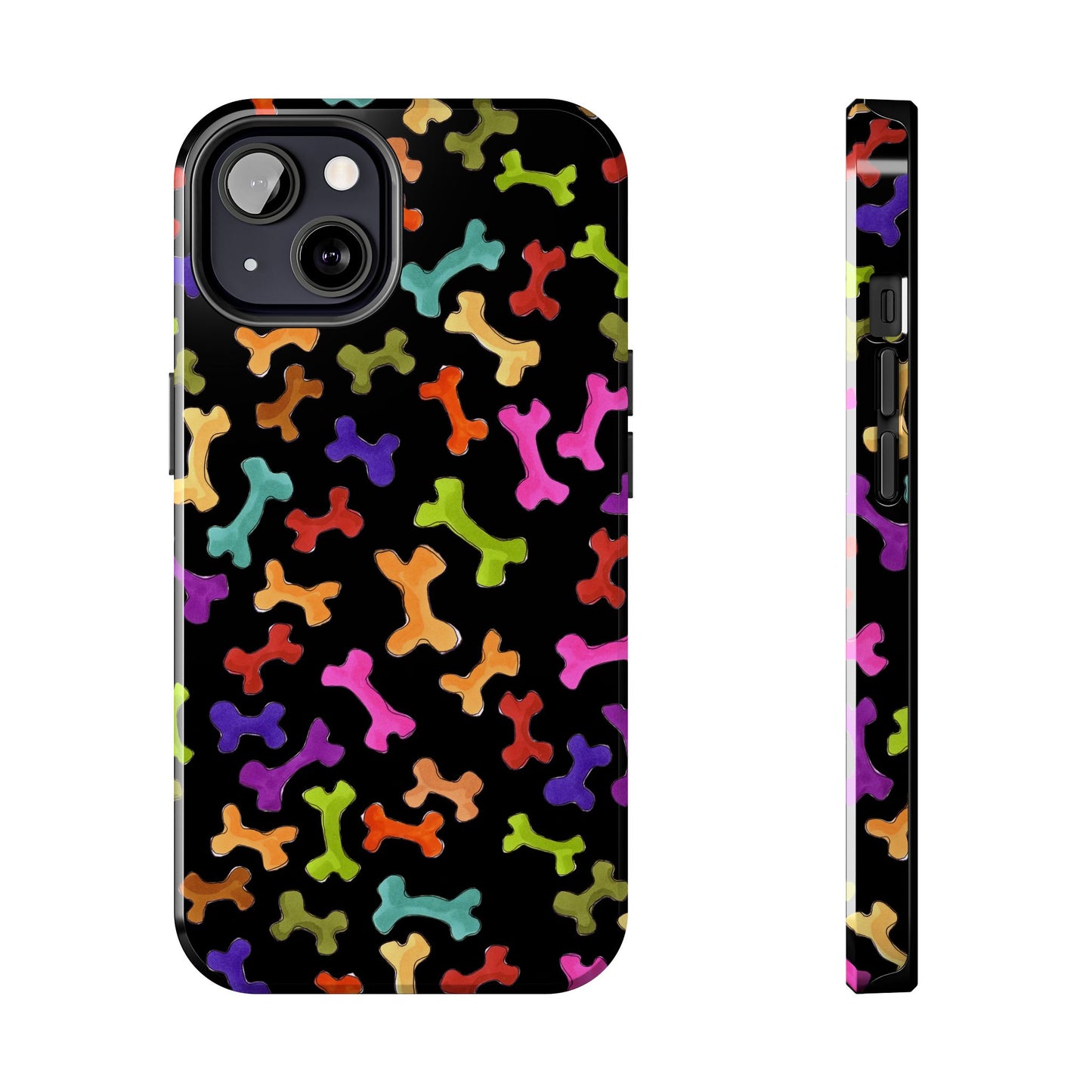 Happy Bones Black Phone Case