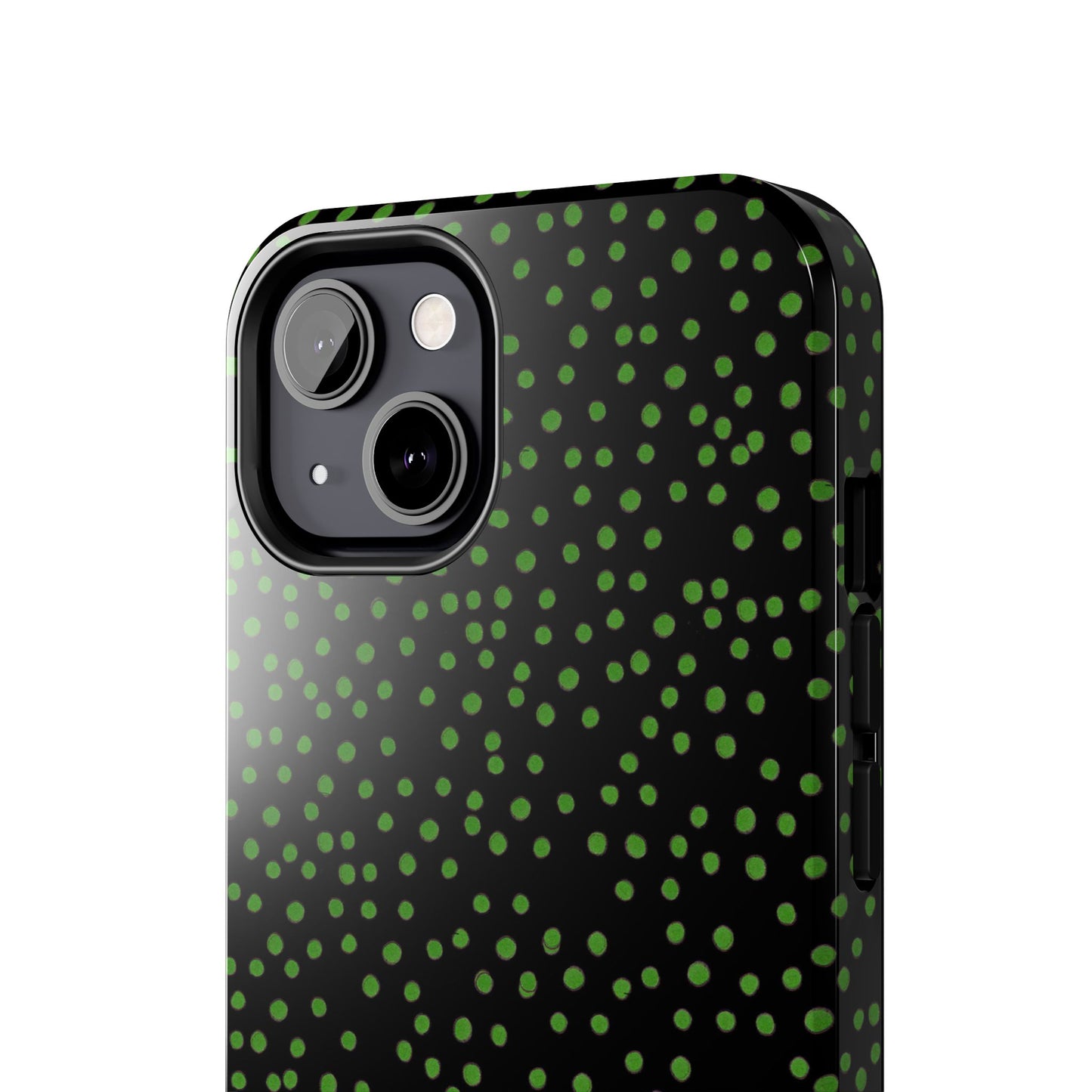 Dinky Dots Black / Green Phone Case
