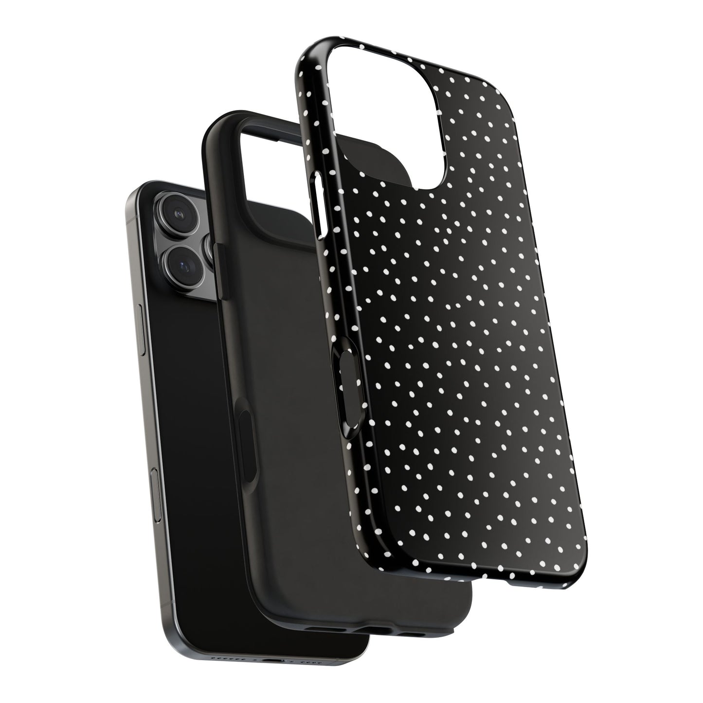 Dinky Dots Black / White Phone Case