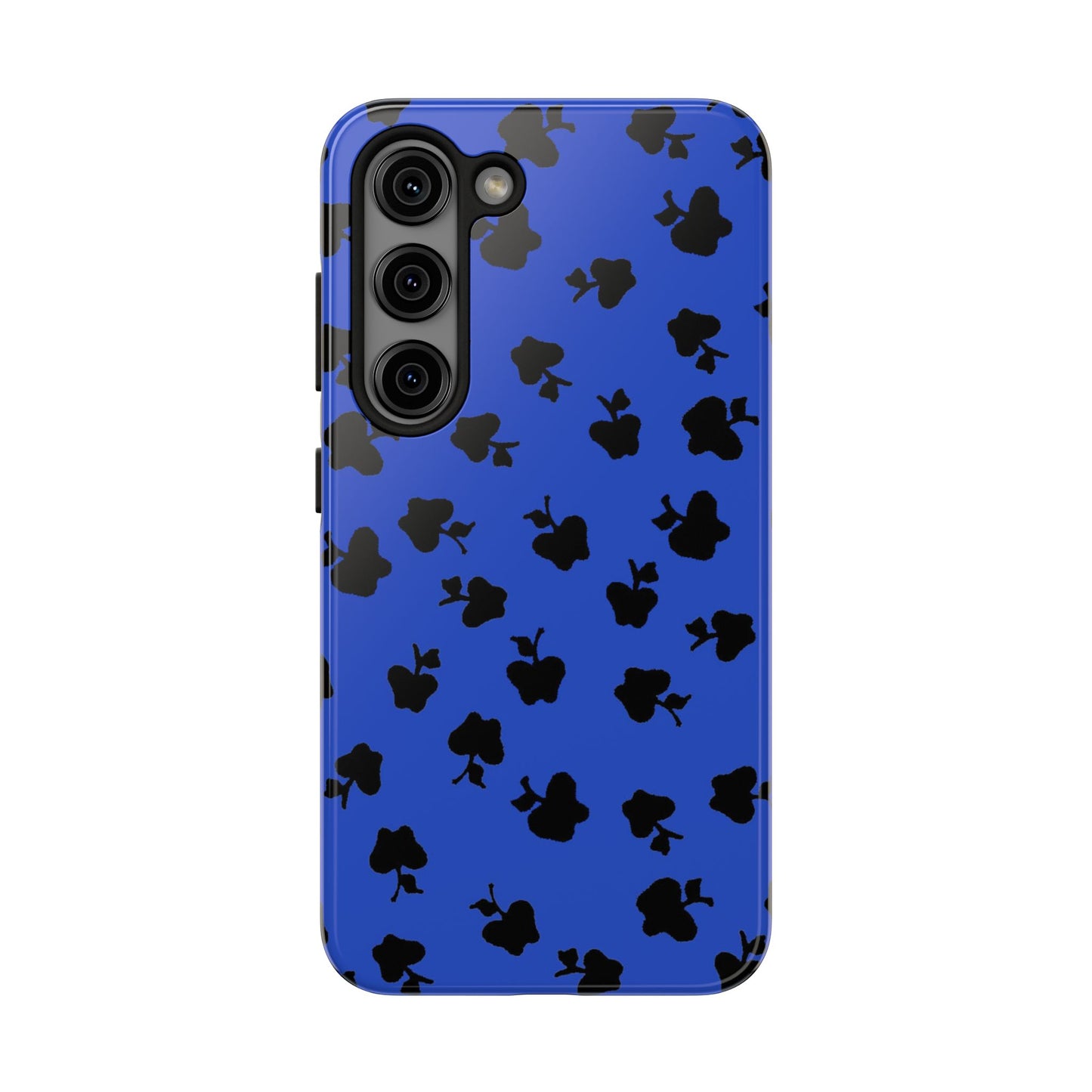 Happy Apples Blue / Black Phone Case