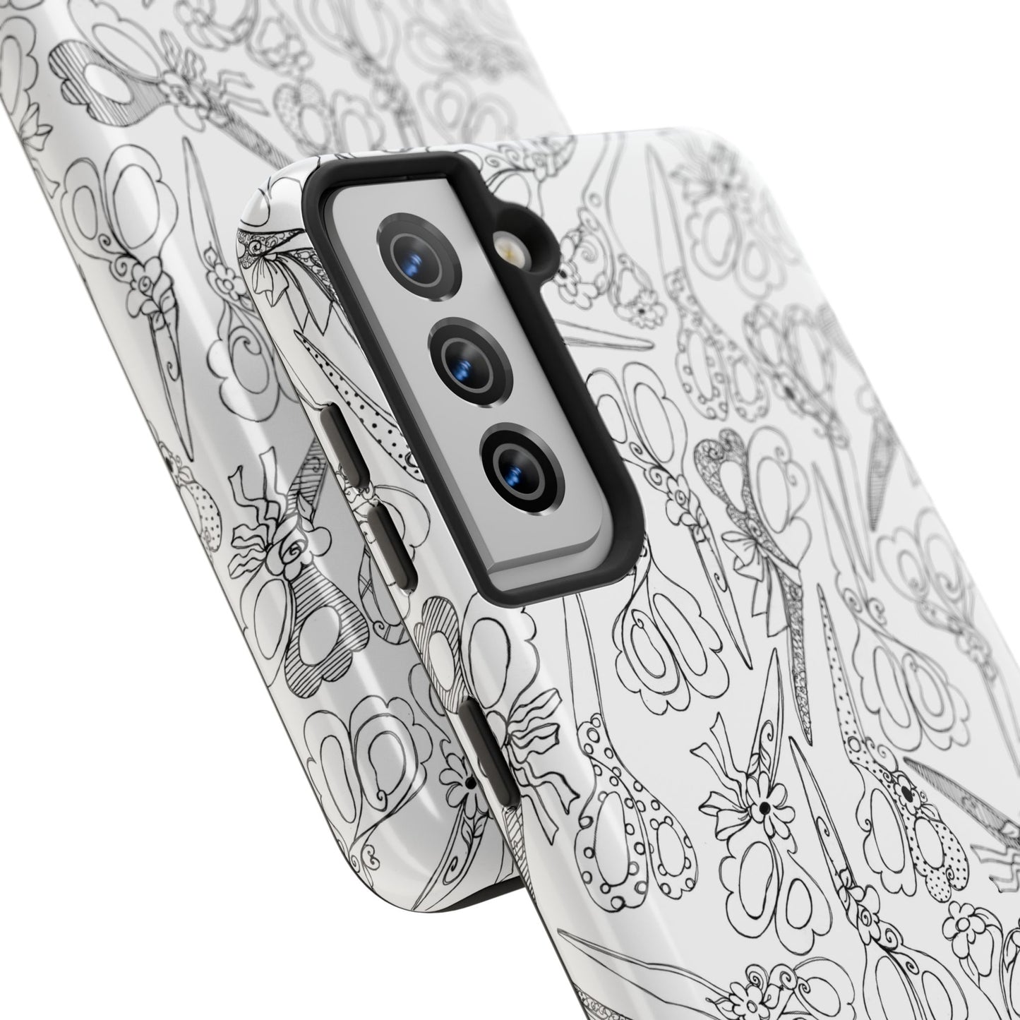 Scissor Blizzard White Phone Case