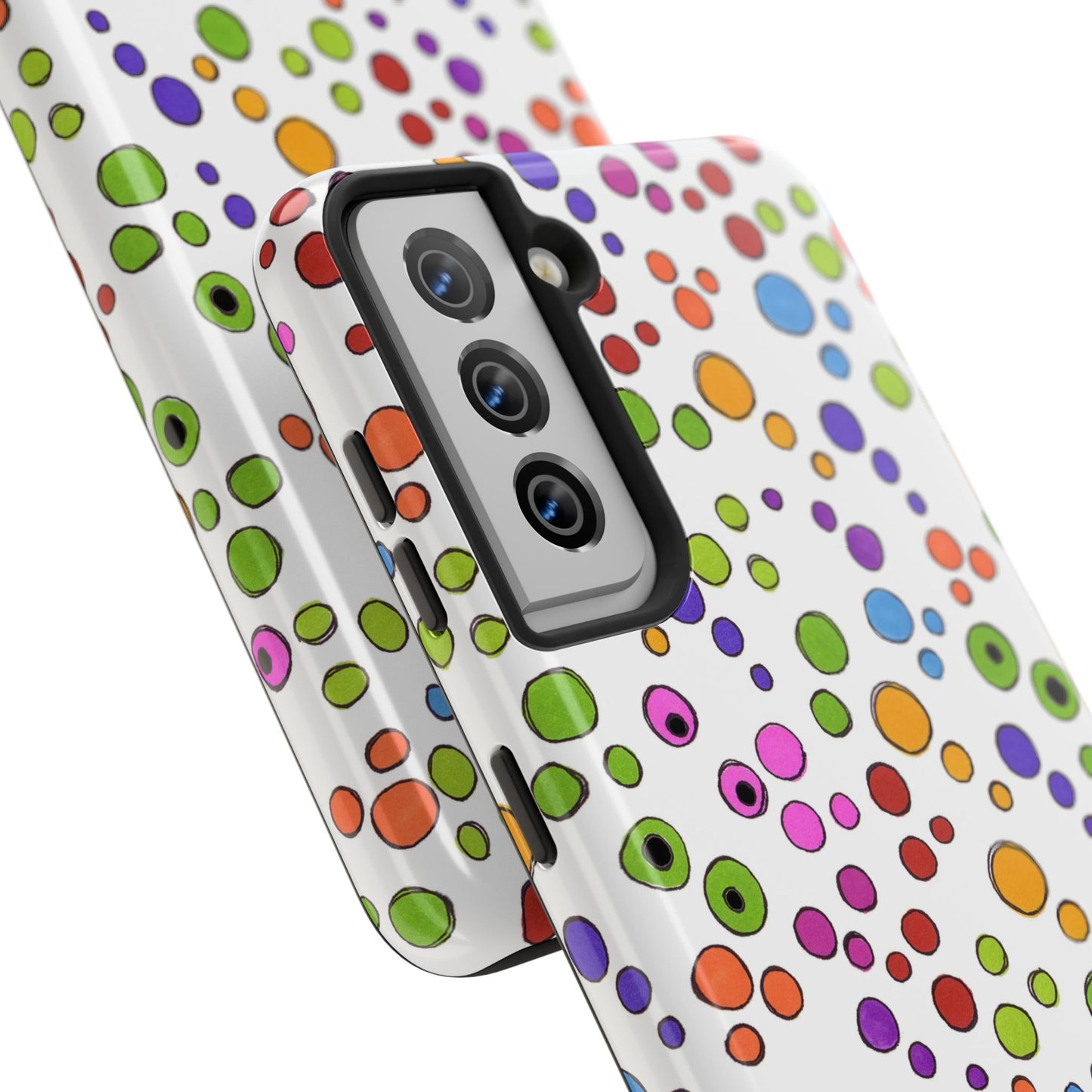 Dog Dots White / Multi Phone Case