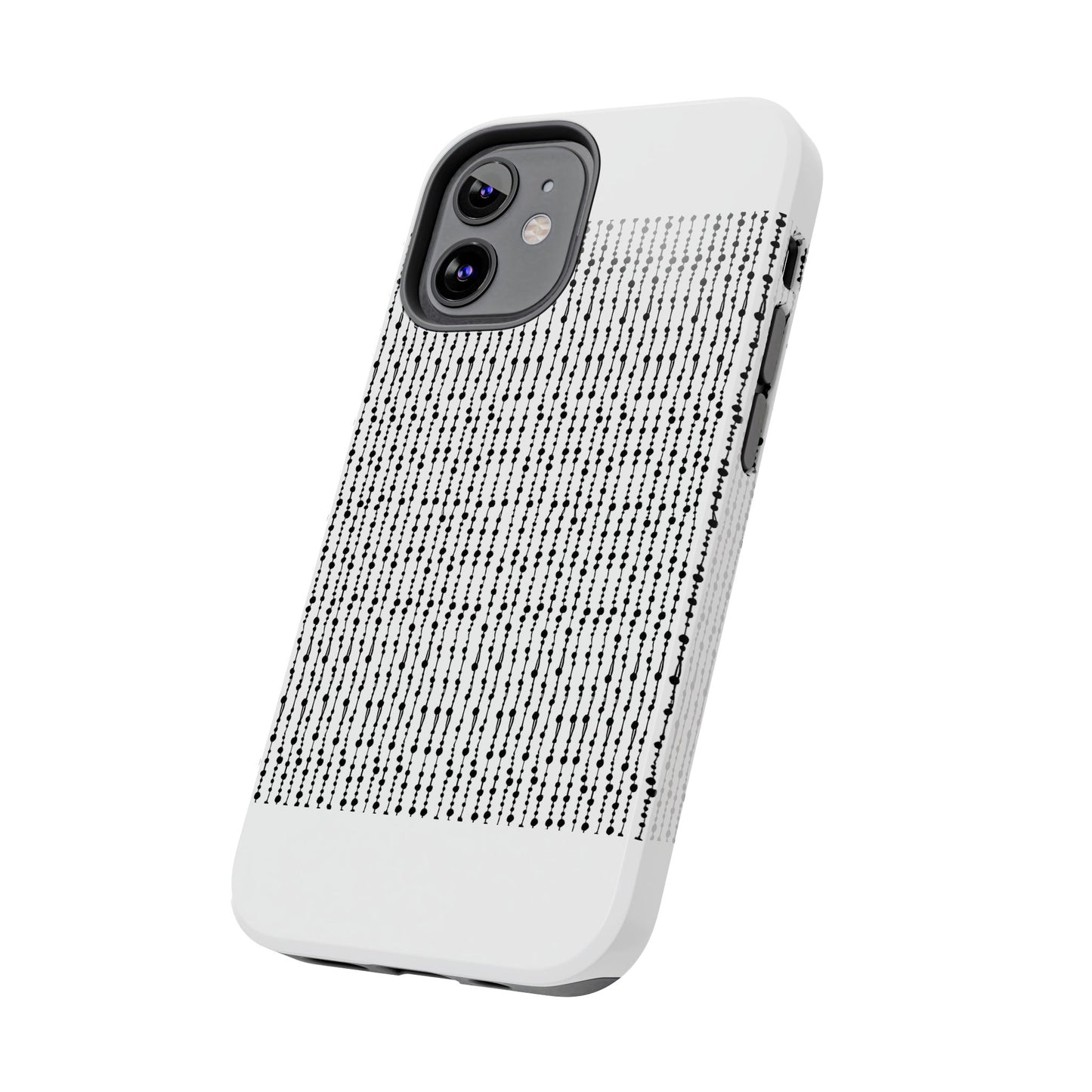 Beaded Curtain White / Black Phone Case
