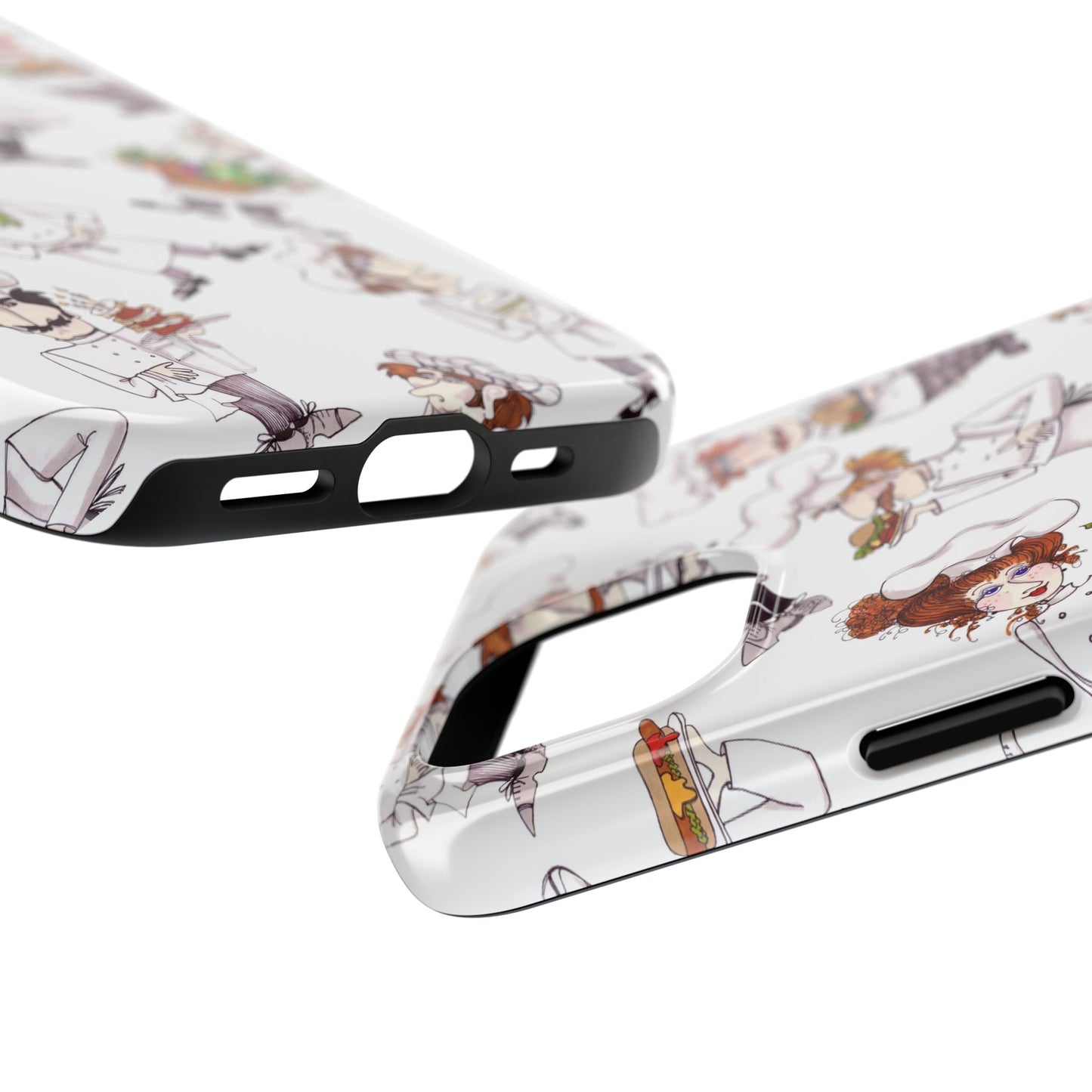 Tossed Chefs White Phone Case