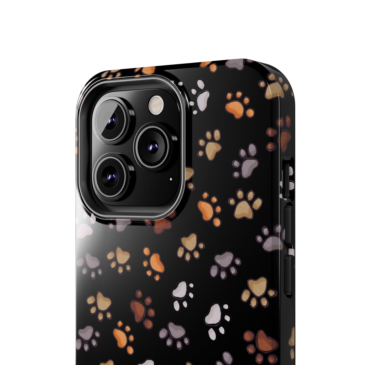 Puppy Paws Black Phone Case