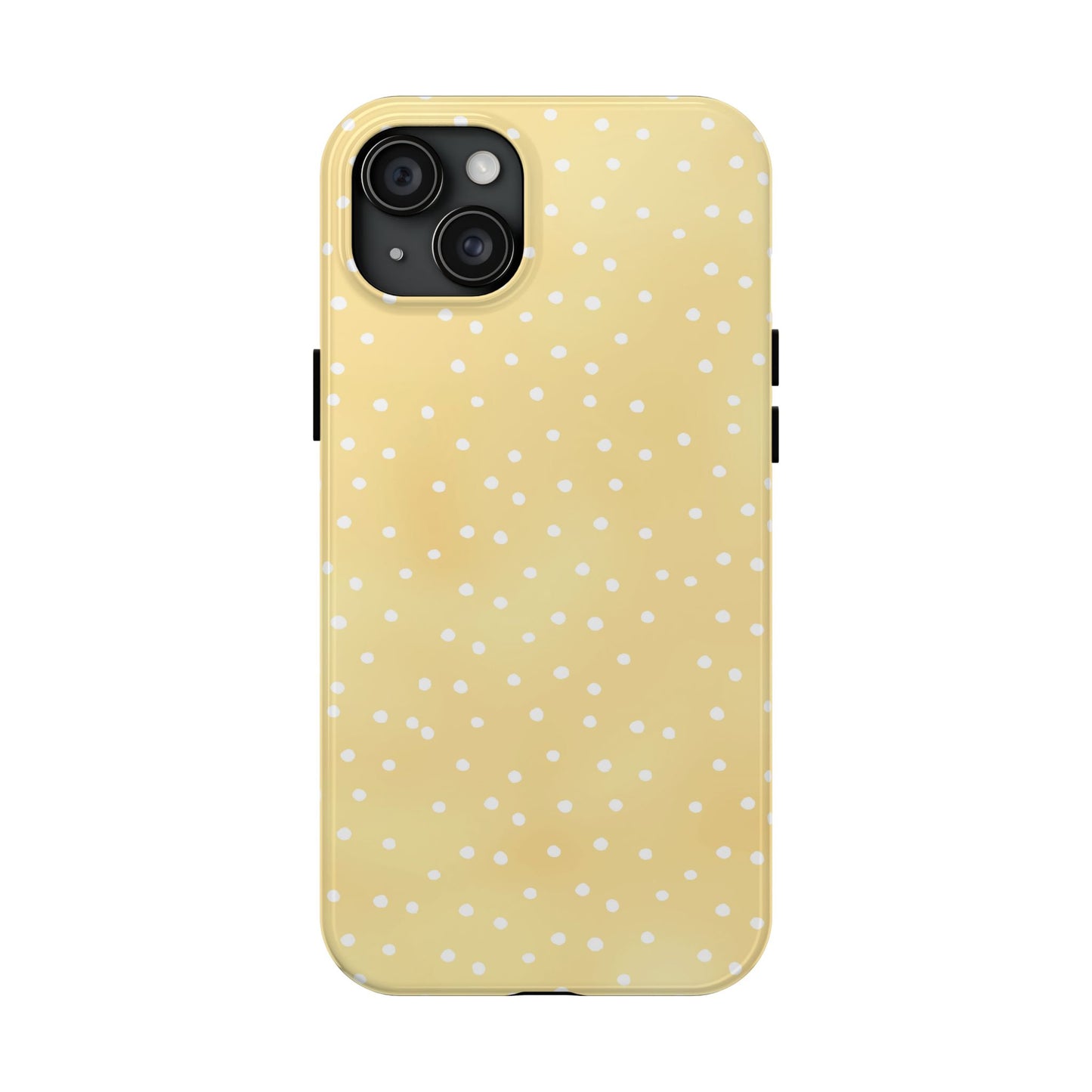 Petite Dots Sunshine / White Phone Case