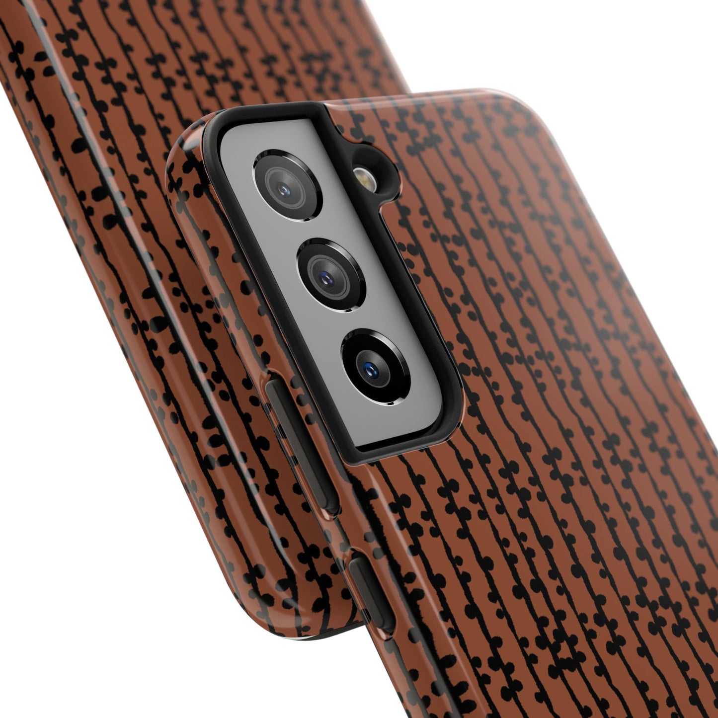 Loopy Stripe Brown Phone Case