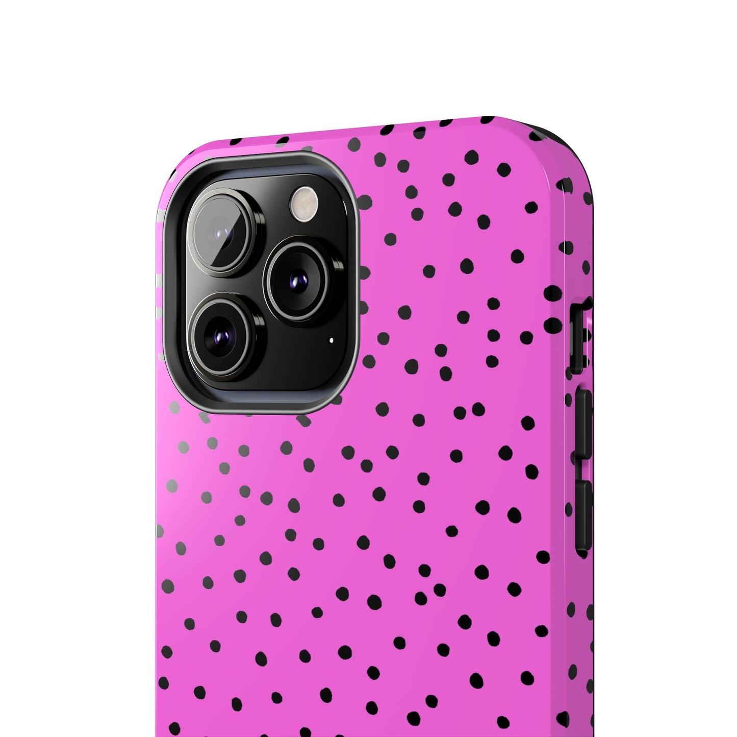 Dinky Dots Hot Pink / Black Phone Case