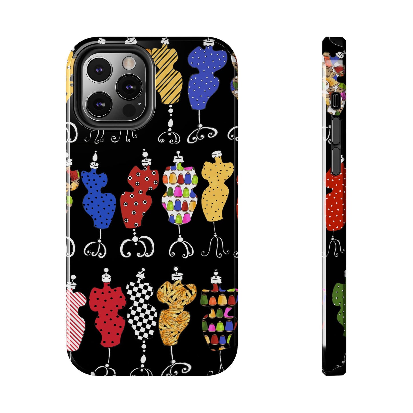Go Figure Black / Multi Phone Case
