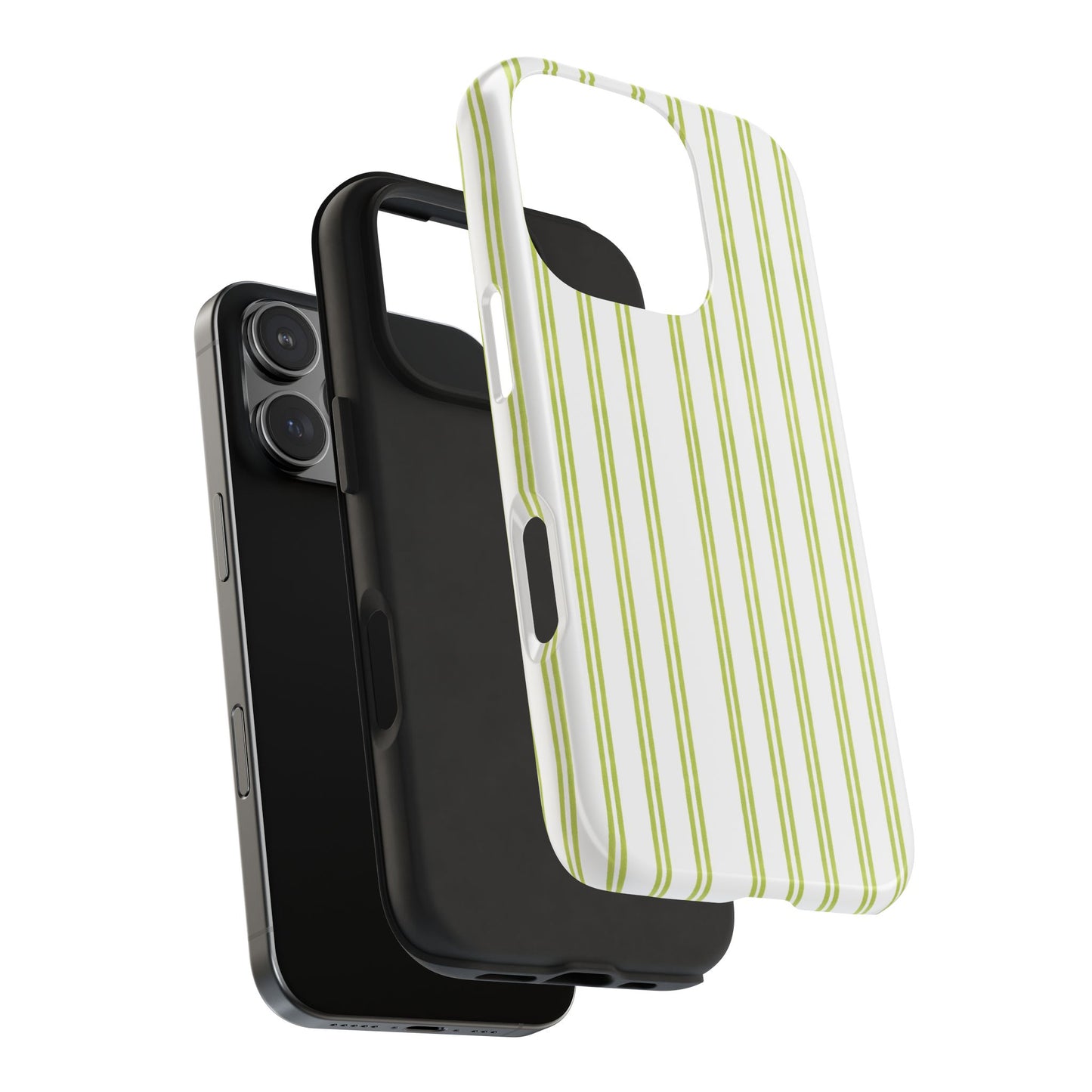 Green Double Stripe Phone Case