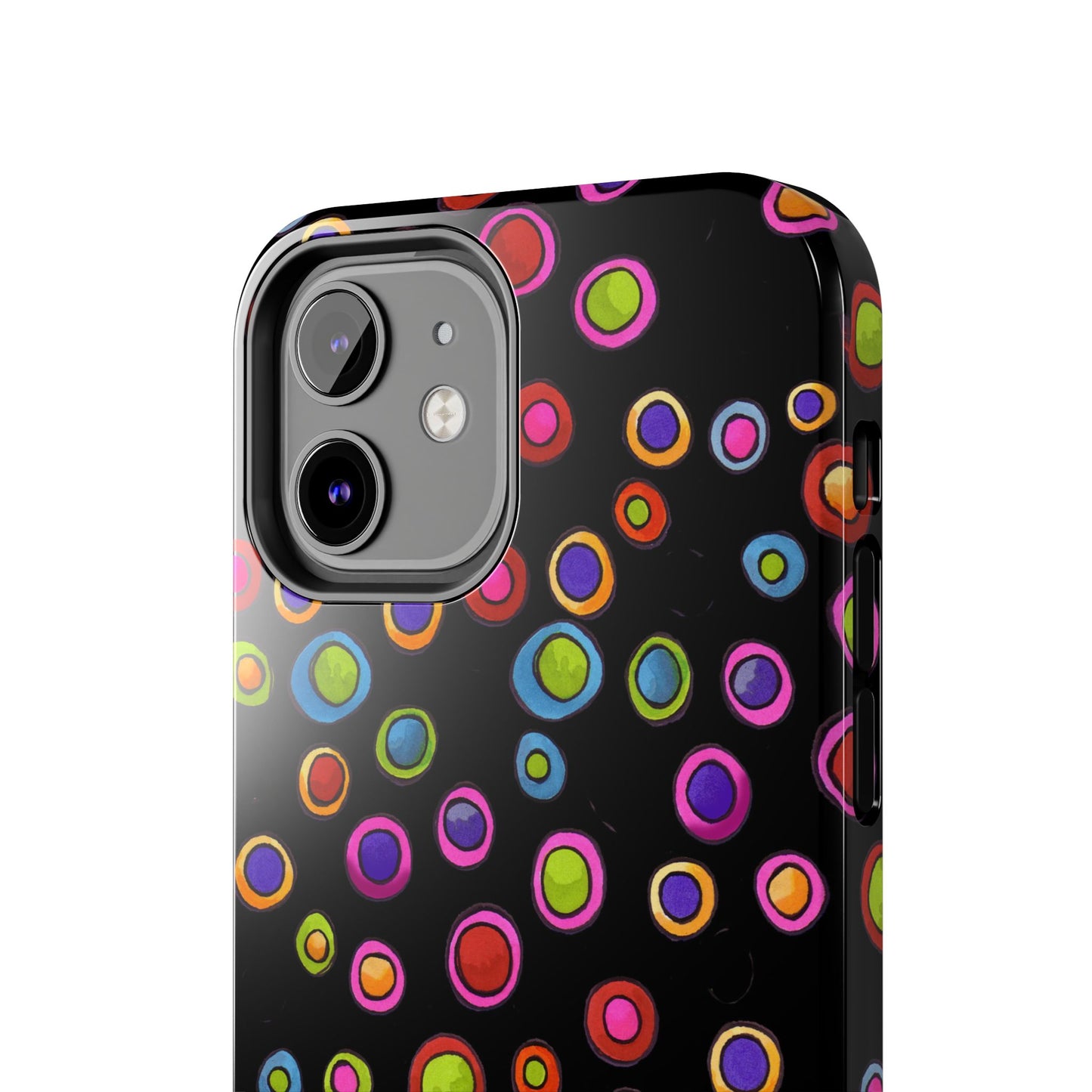 Dopey Dots Black Phone Case