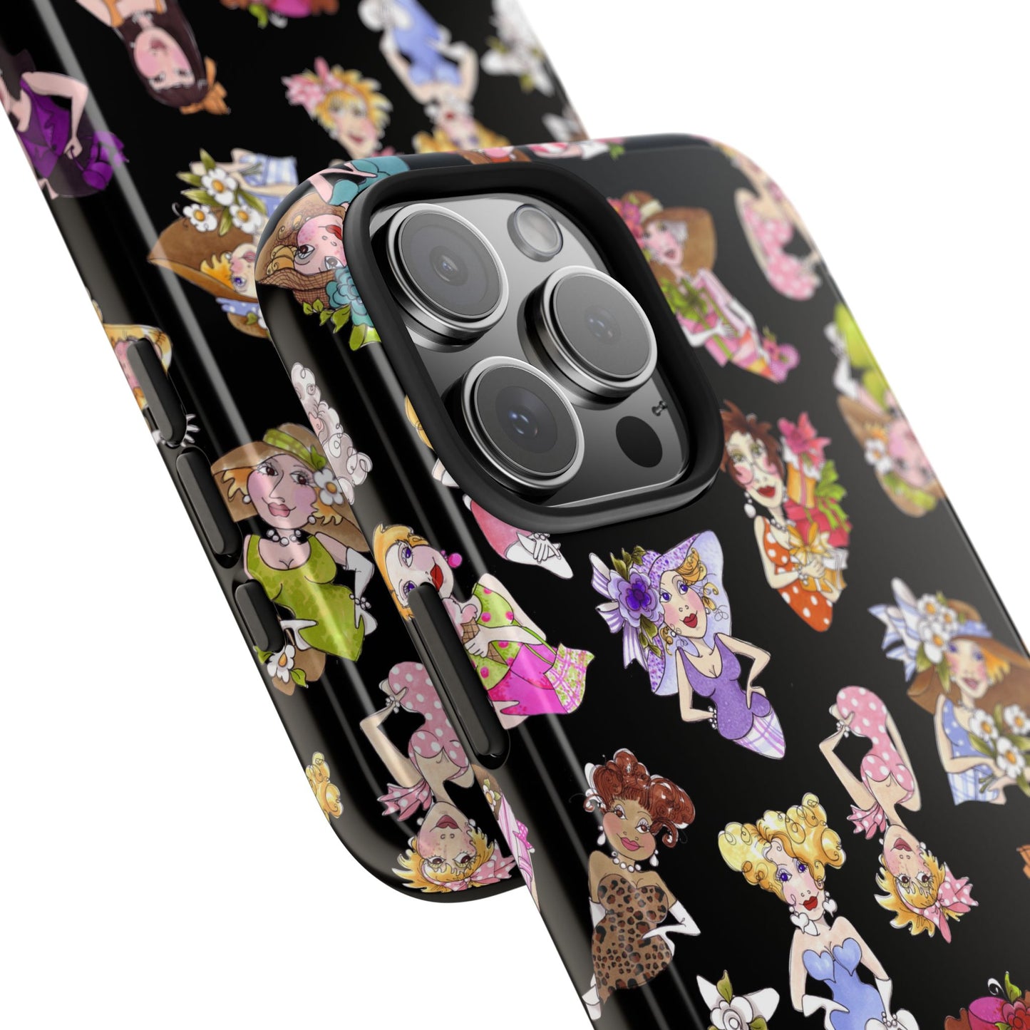 Fast Women Tossed Black Phone Case