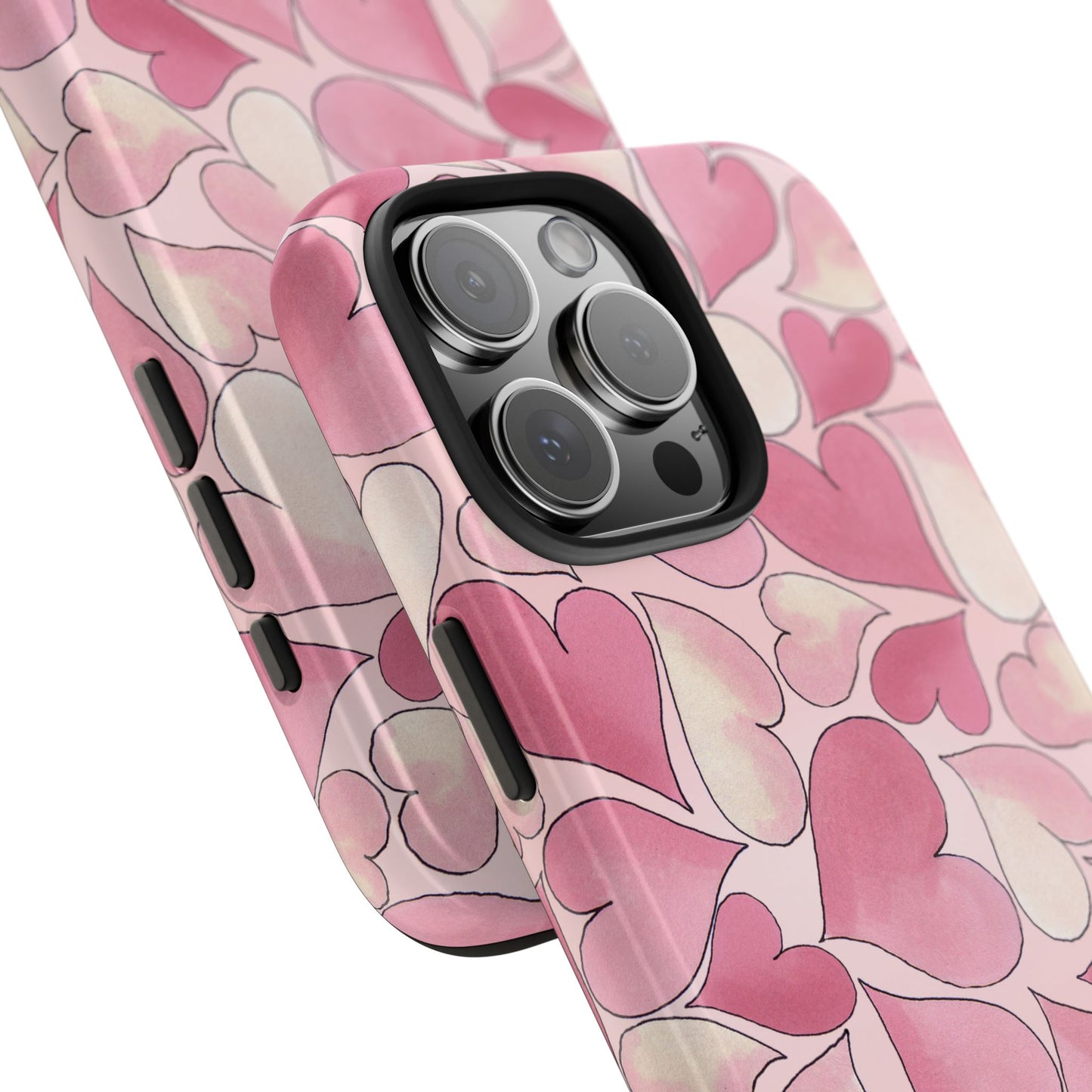 Hearts Pink Sky Phone Case