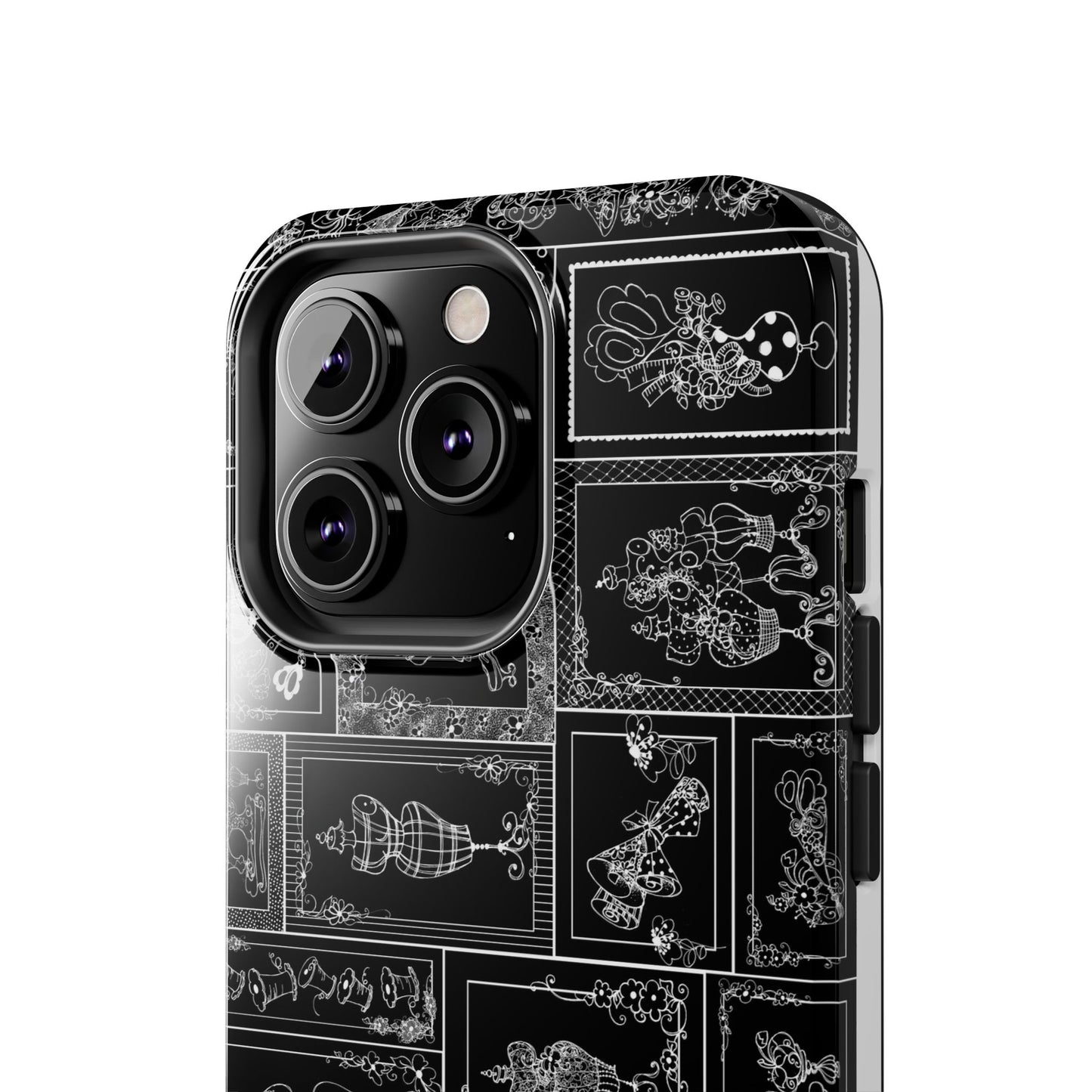 Sew Fancy Black Phone Case