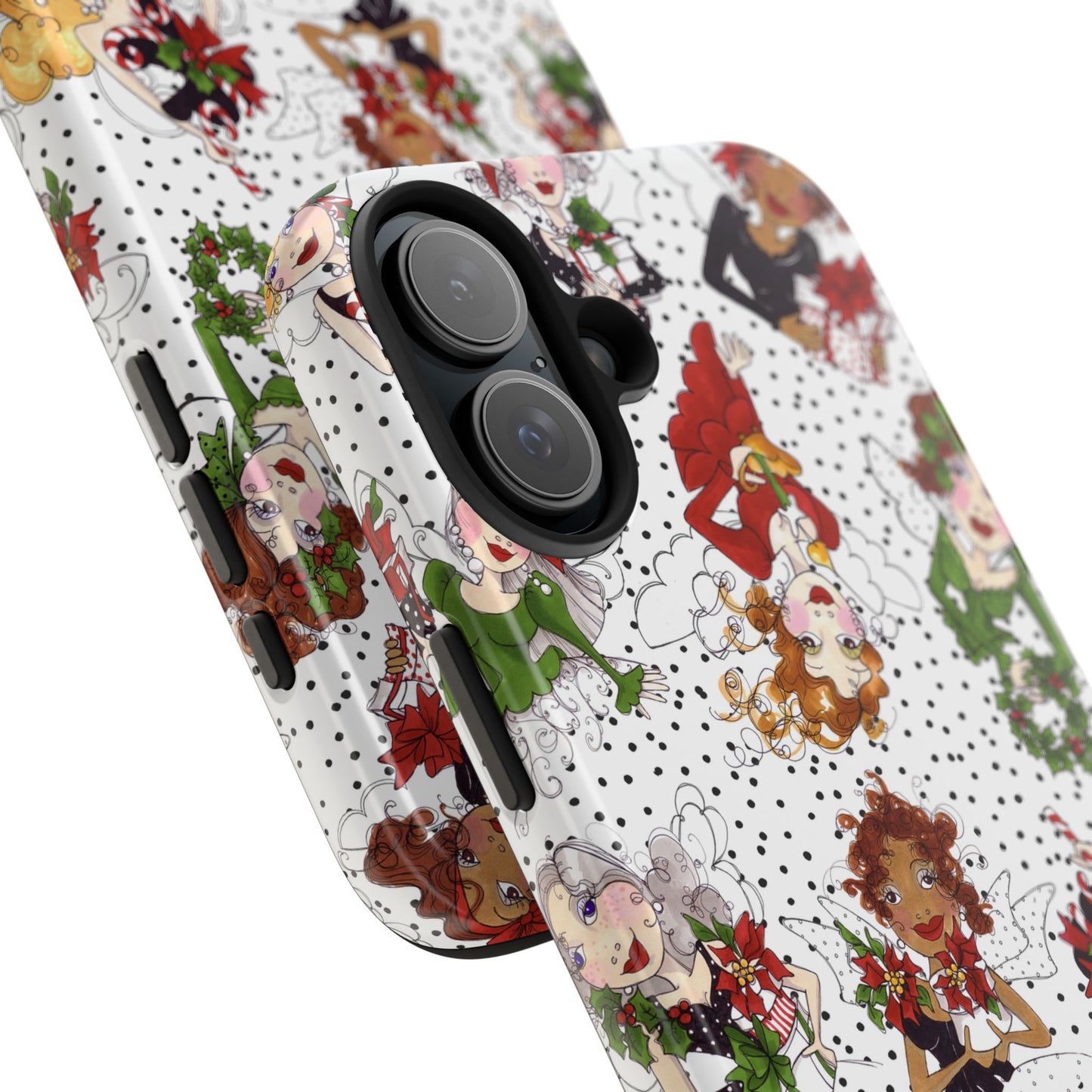 Fairy Toss White / Black Phone Case